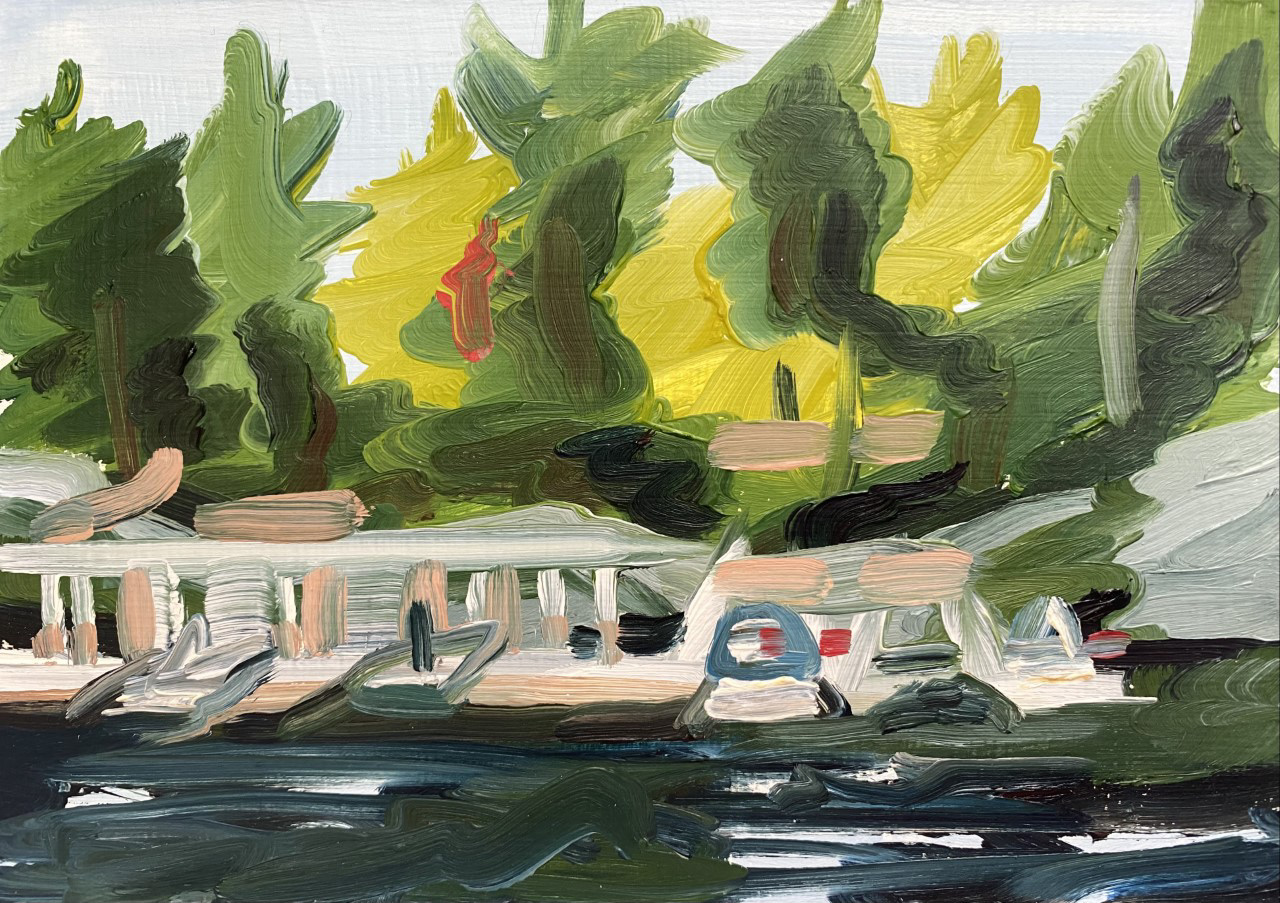 Tobin, A Little Bit of Everything, oil on board, 5 X 7", 2014