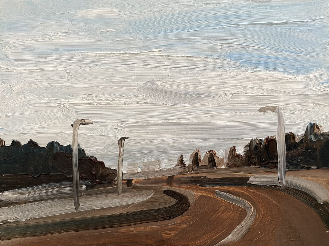 Aulac Trans-Canada, A Little Bit of Everything, oil on board, 5 X 7", 2014