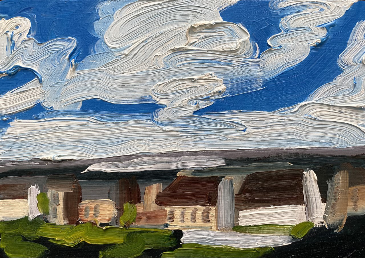 Paris, France, A Little Bit of Everything, oil on board, 5 X 7", 2014
