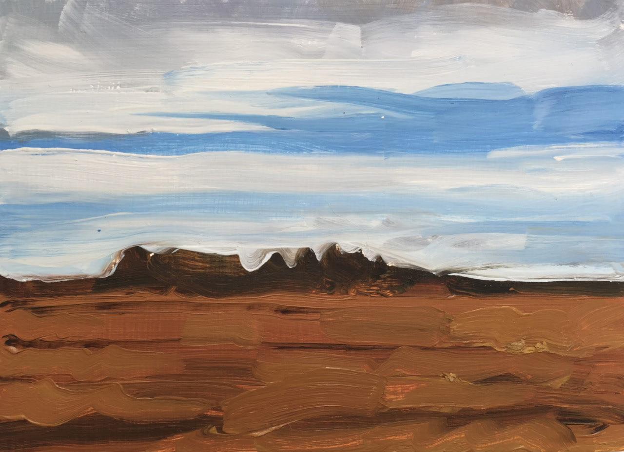 Prairie, A Little Bit of Everything, oil on board, 5 X 7", 2014