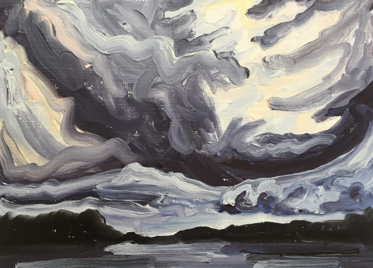 Lake Muskoka, A Little Bit of Everything, oil on board, 5 X 7", 2016