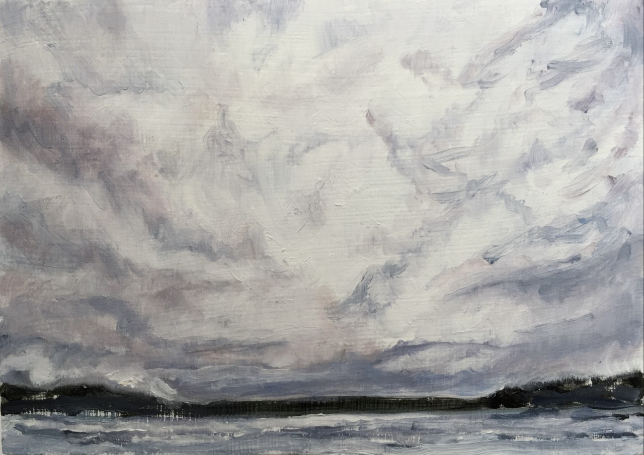 Lake Muskoka, A Little Bit of Everything, oil on board, 5 X 7", 2016