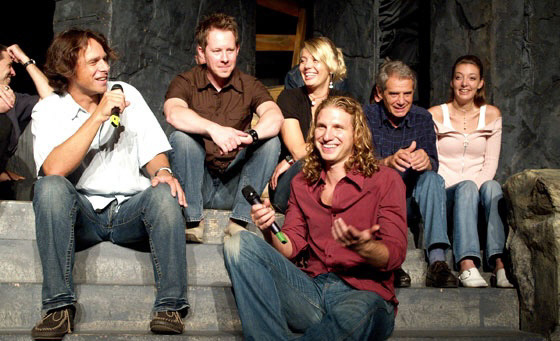 Hamlet – US Version Press Call, 2005 (J. Ledecky, C. Titmas, E. Spidlova, S. Arcelus, J. Laufer, Dasha)
