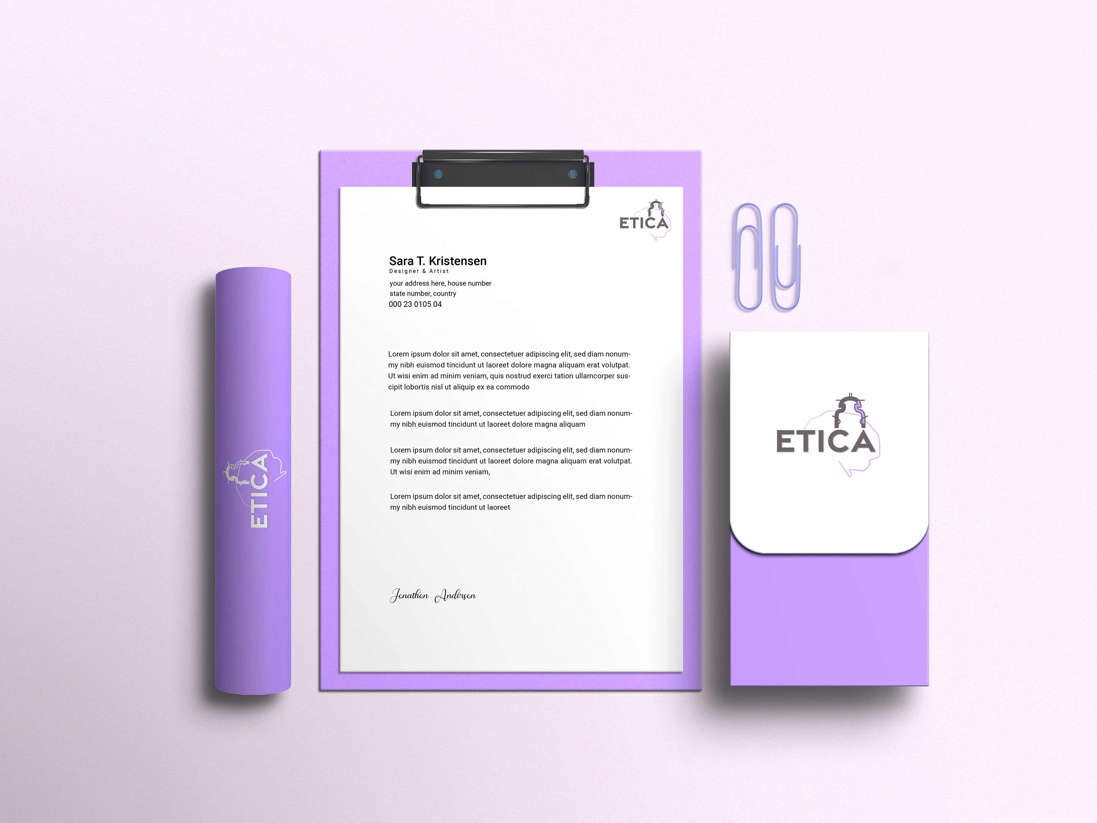 Réalisation du logo "ETICA", projet d’études clinique – Neurovasculaire - CHU Montpellier