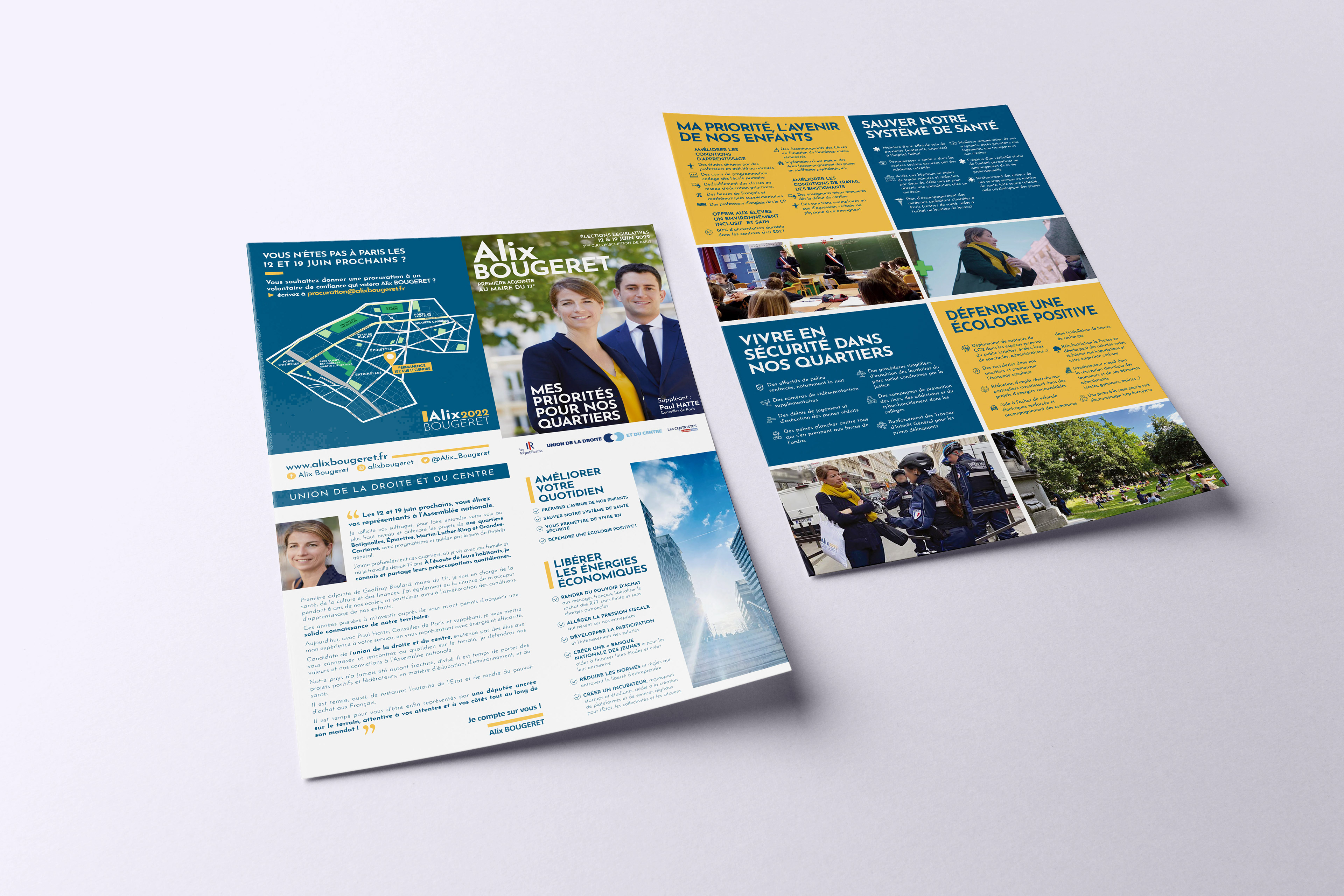 Affiche dépliante A3 projet de campagne