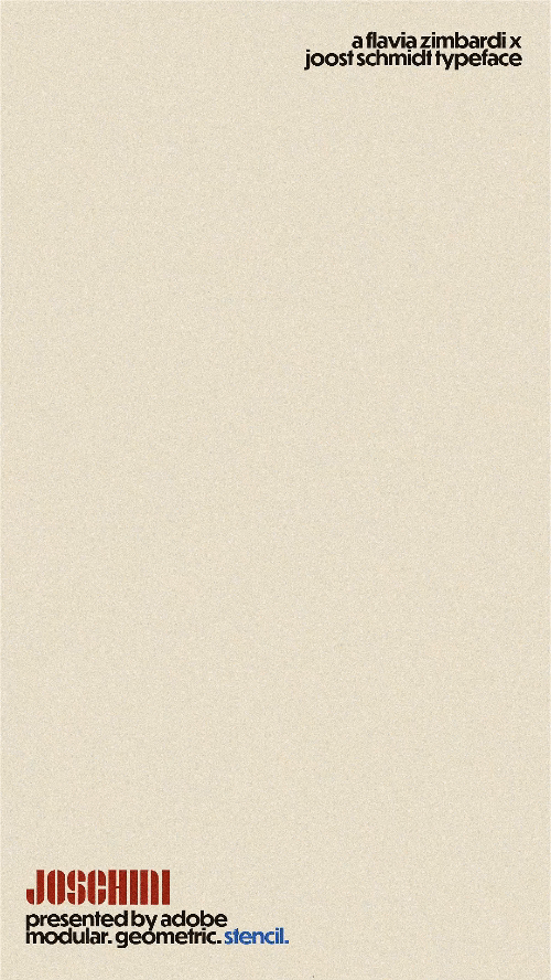 Joschimi Typeface Poster