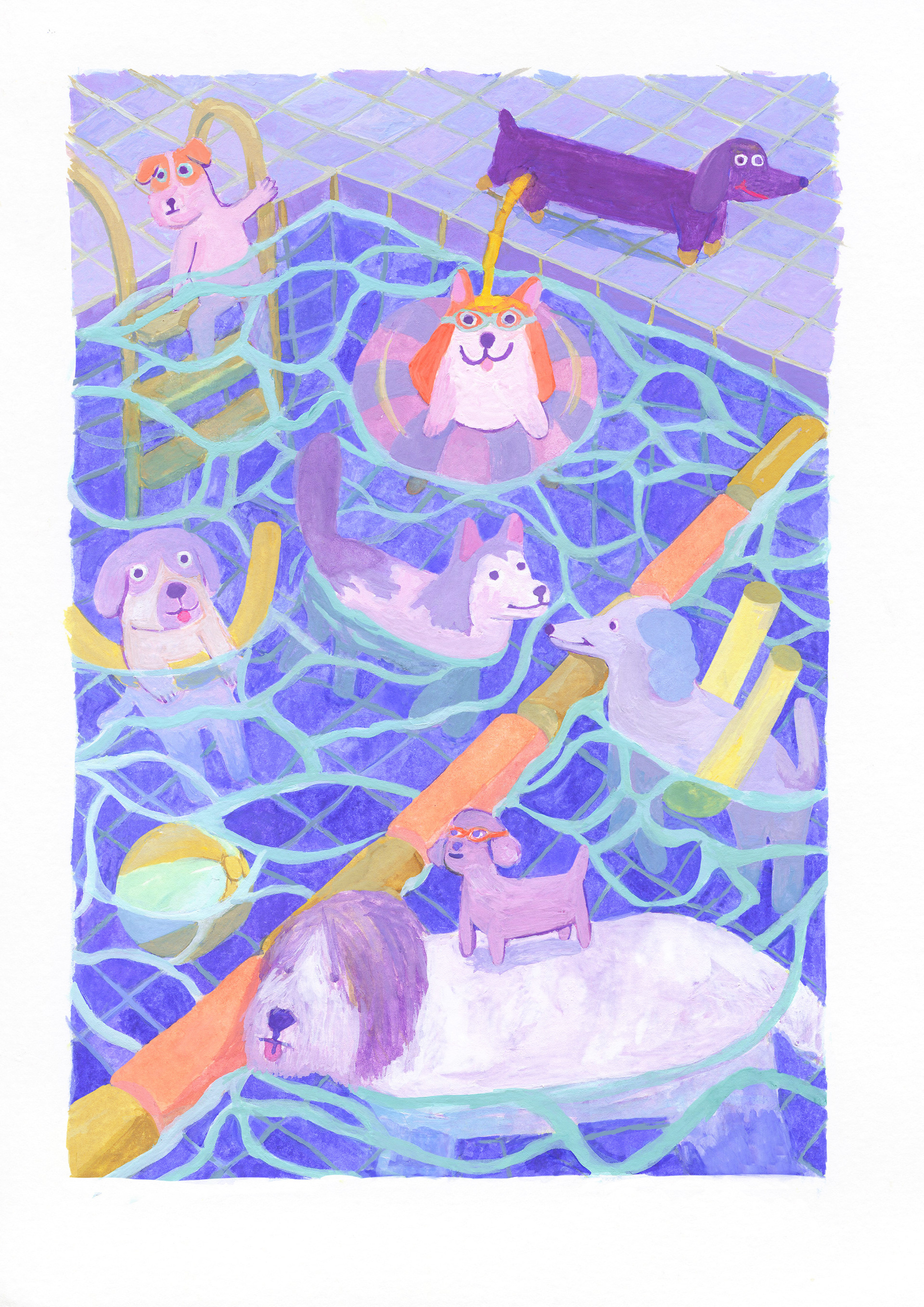 Illustration jeunesse, gouache