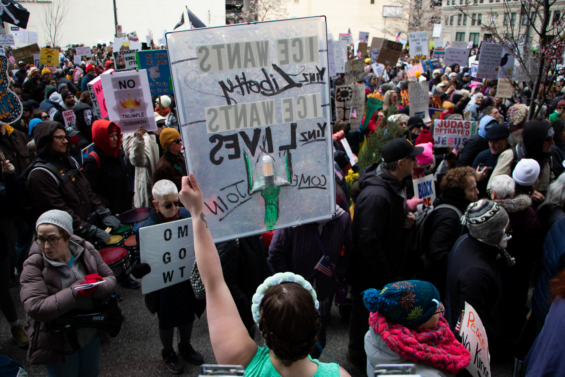 Thousands gathered in downtown Pittsburgh for the nationwide No Kings Day Rally in March of 2026.