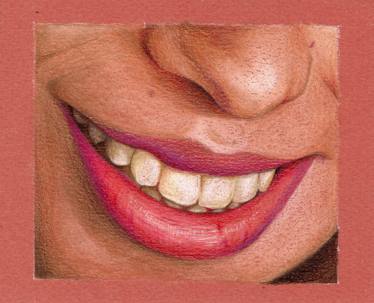 Mouth - Colored Pencil