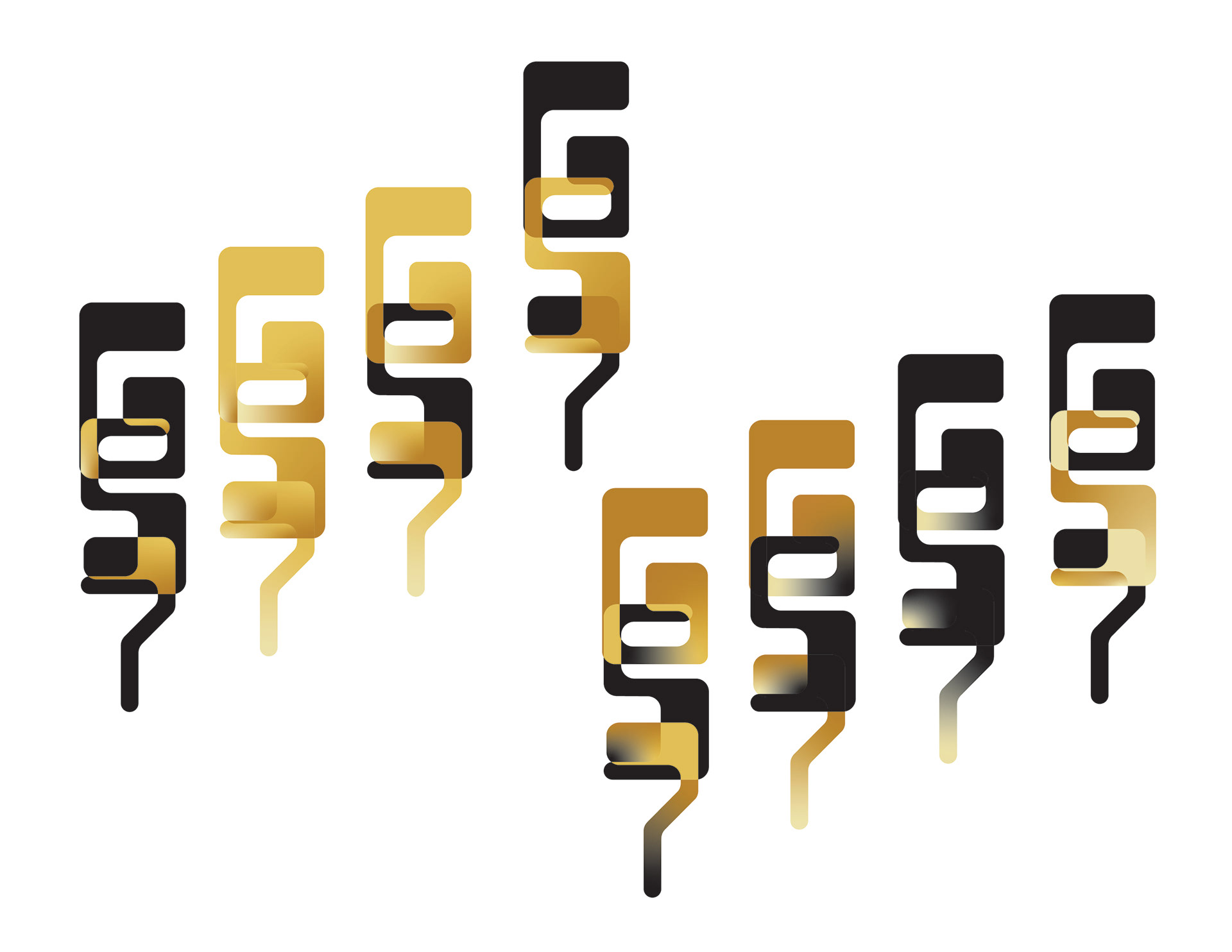 Abstract Logo Design with G, S, 7