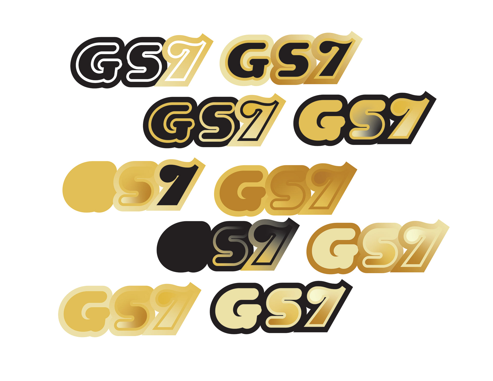Abstract Logo Design with G, S, 7