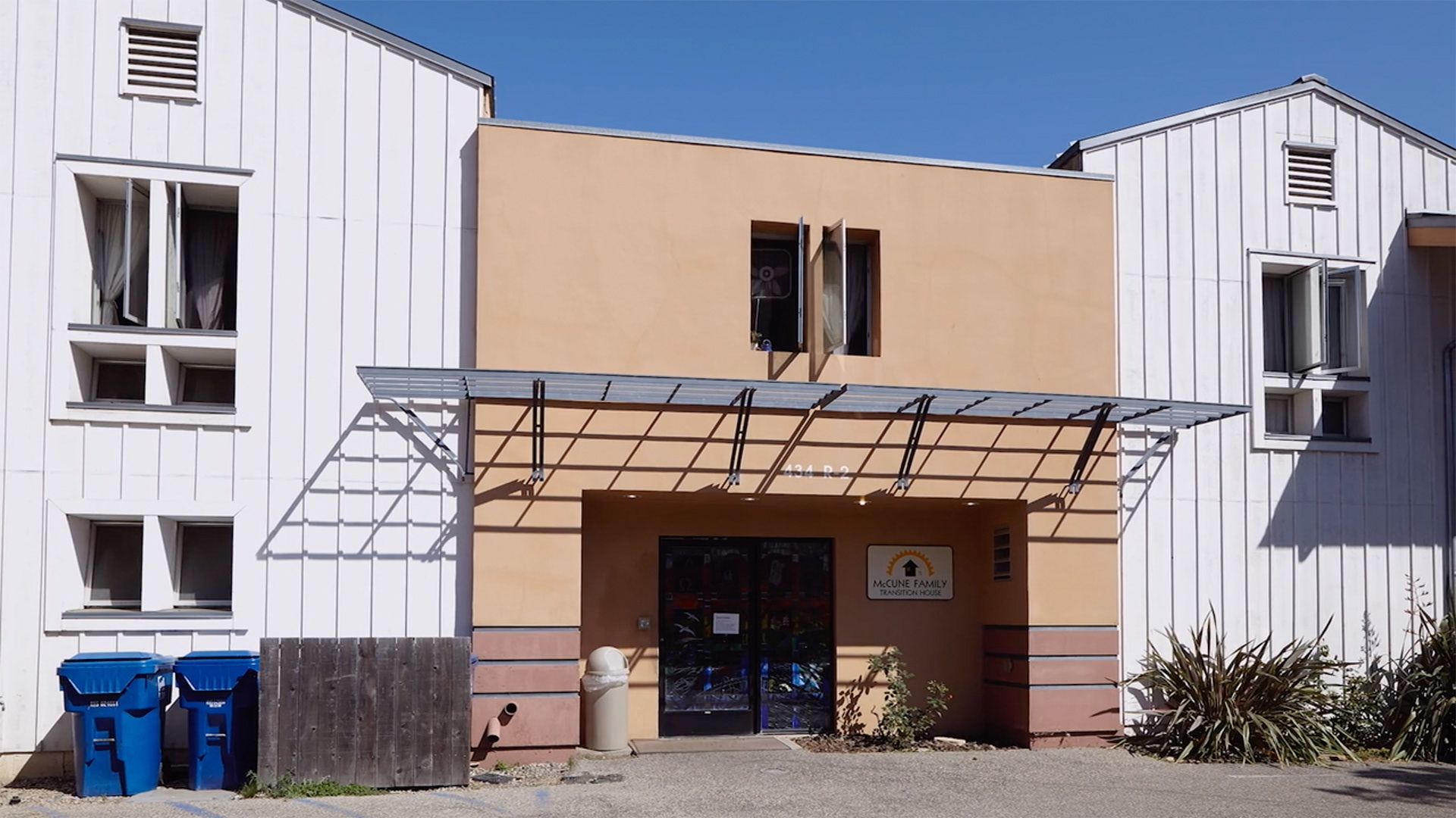 Entrance to Transition House Shelter