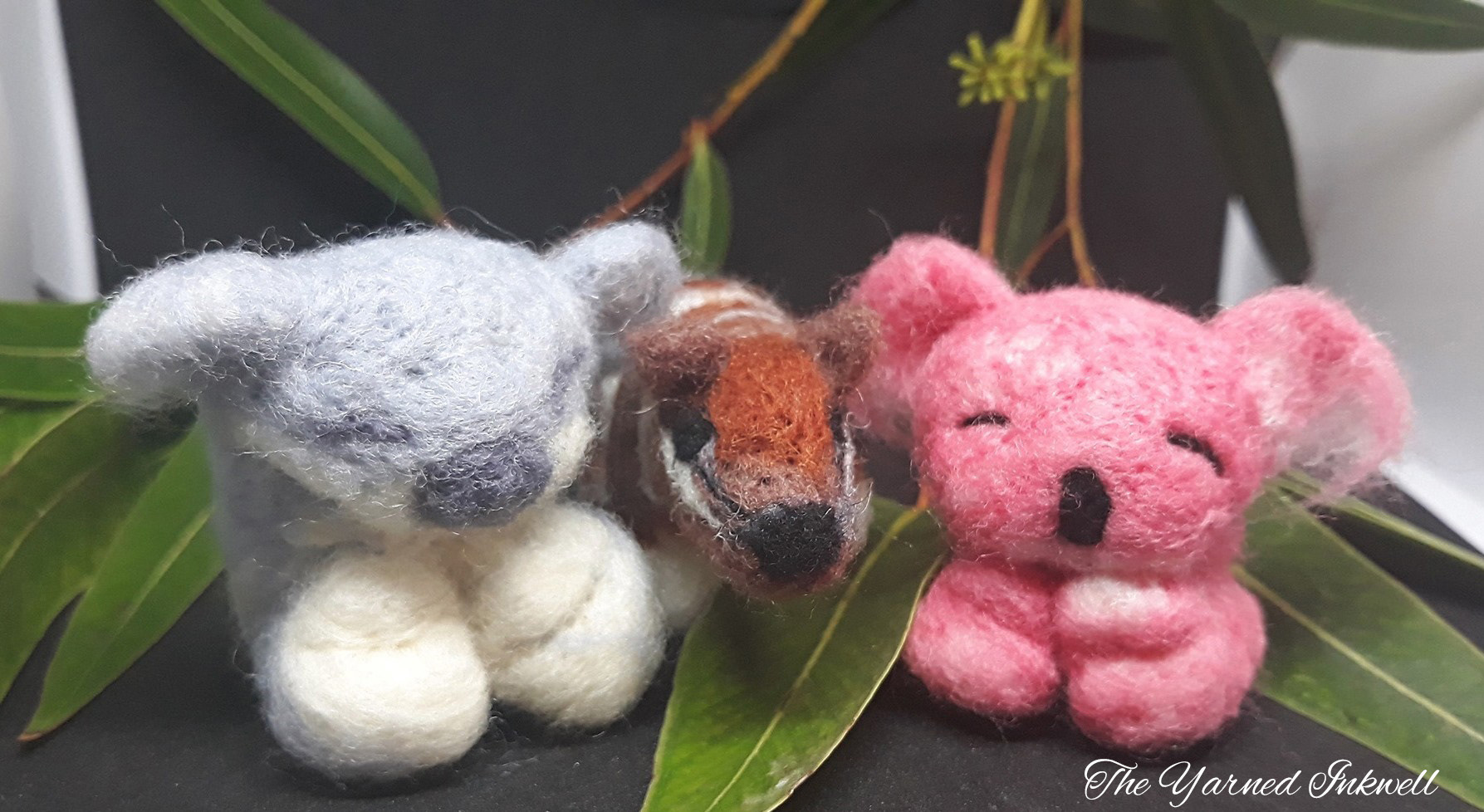 Felted Koalas and Numbat