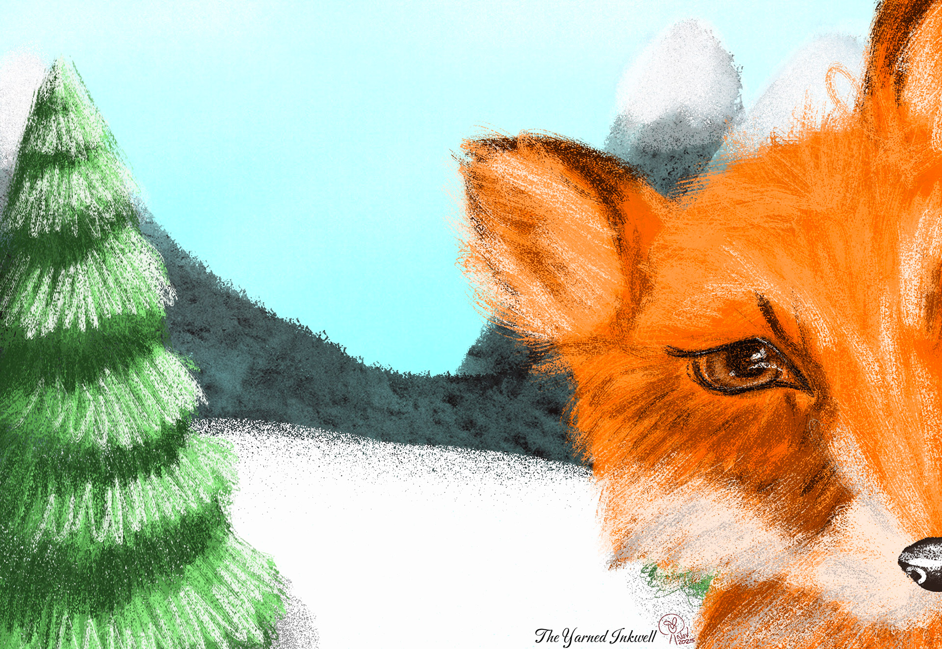 A Fox in a Snowy Landscape