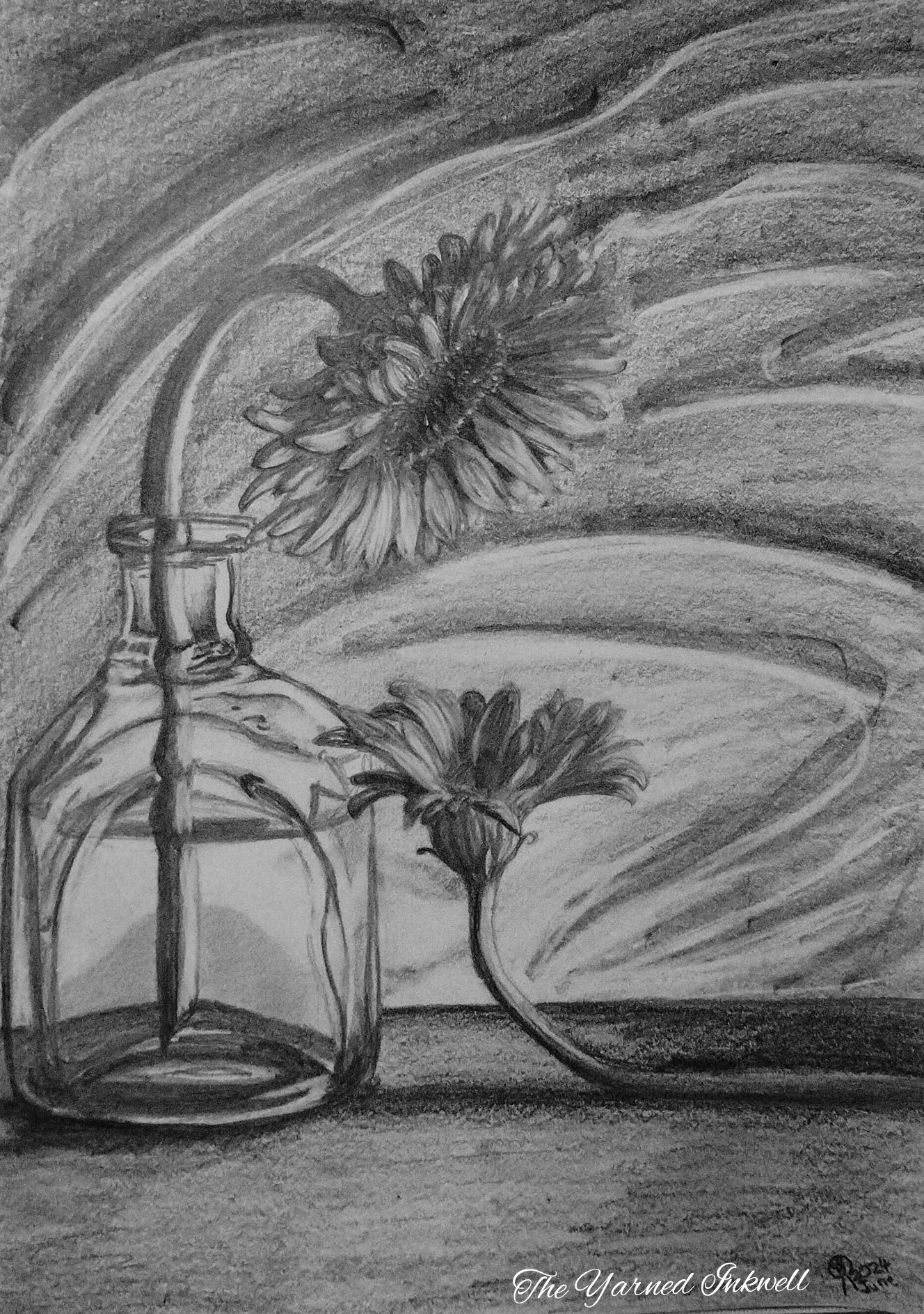 Sketch of Two Gerberas