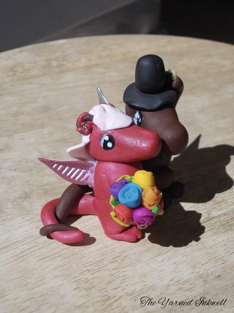 Dragon Cake Toppers - Polymer Clay