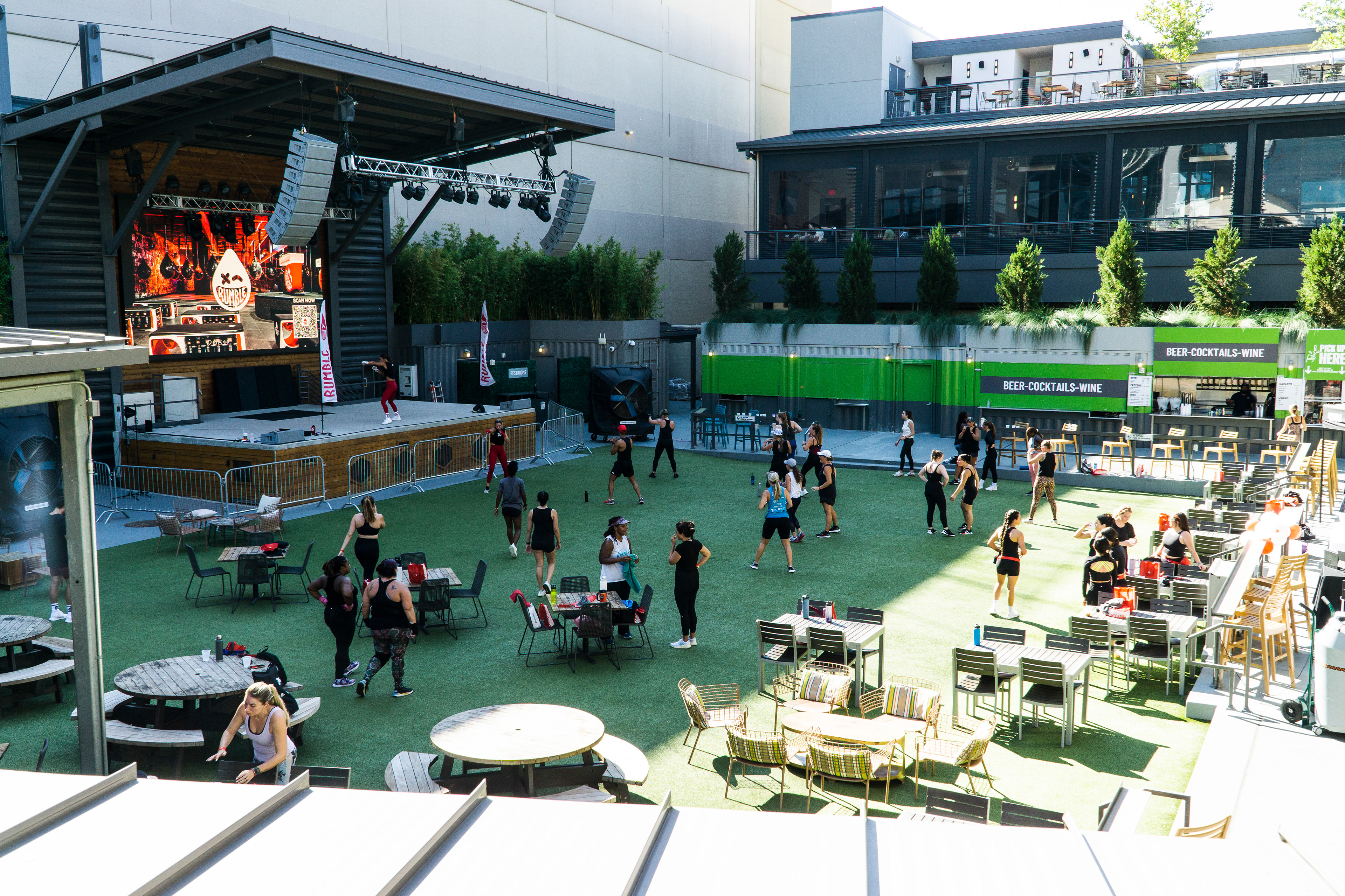 Rumble boxing gym x Lululemon pop up boxing class