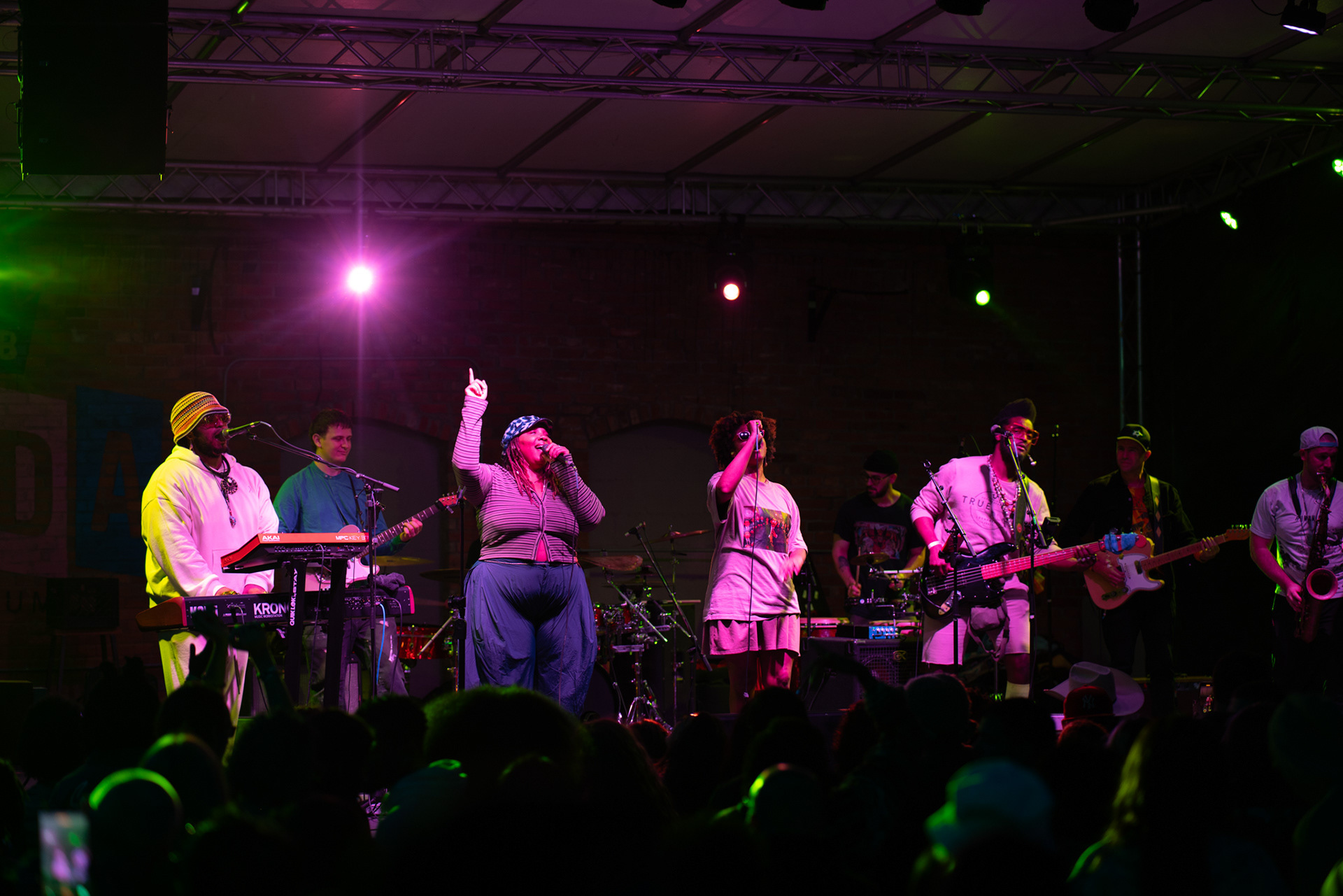 Dana Harper performs at the Deep Elum Block Party. Photographed by the Southpaw Media Agency.