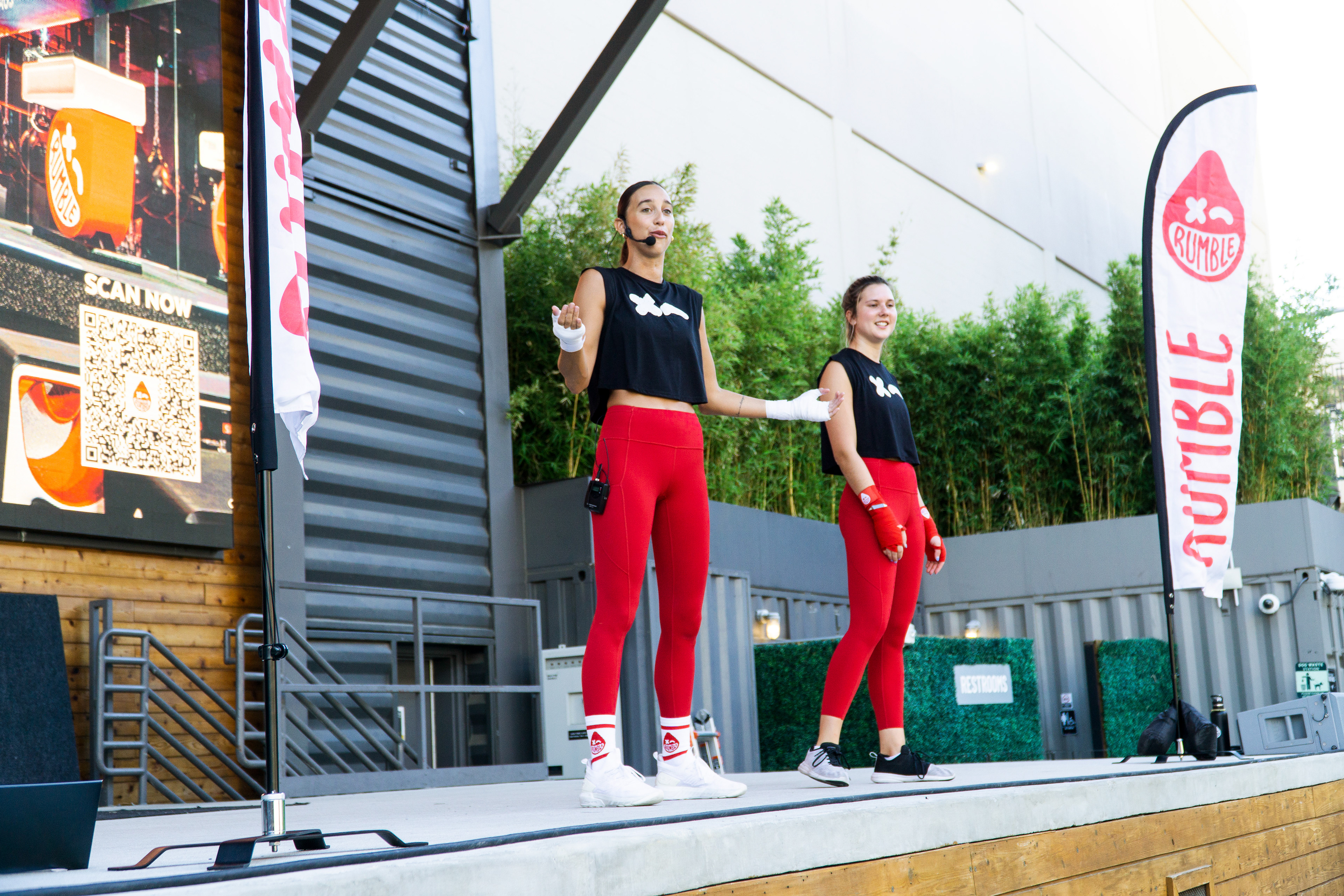 Rumble boxing gym x Lululemon pop up boxing class
