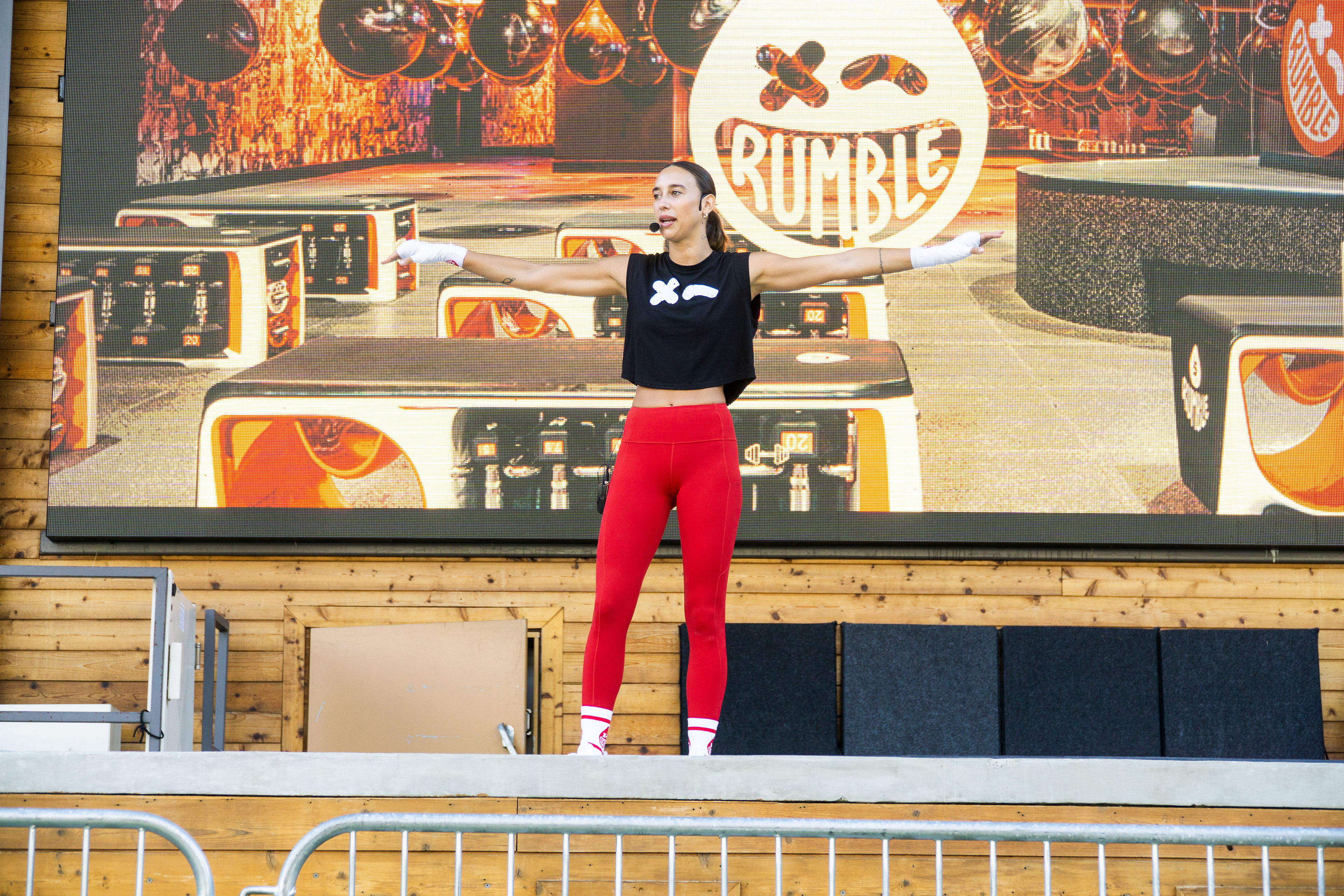 Rumble boxing gym x Lululemon pop up boxing class