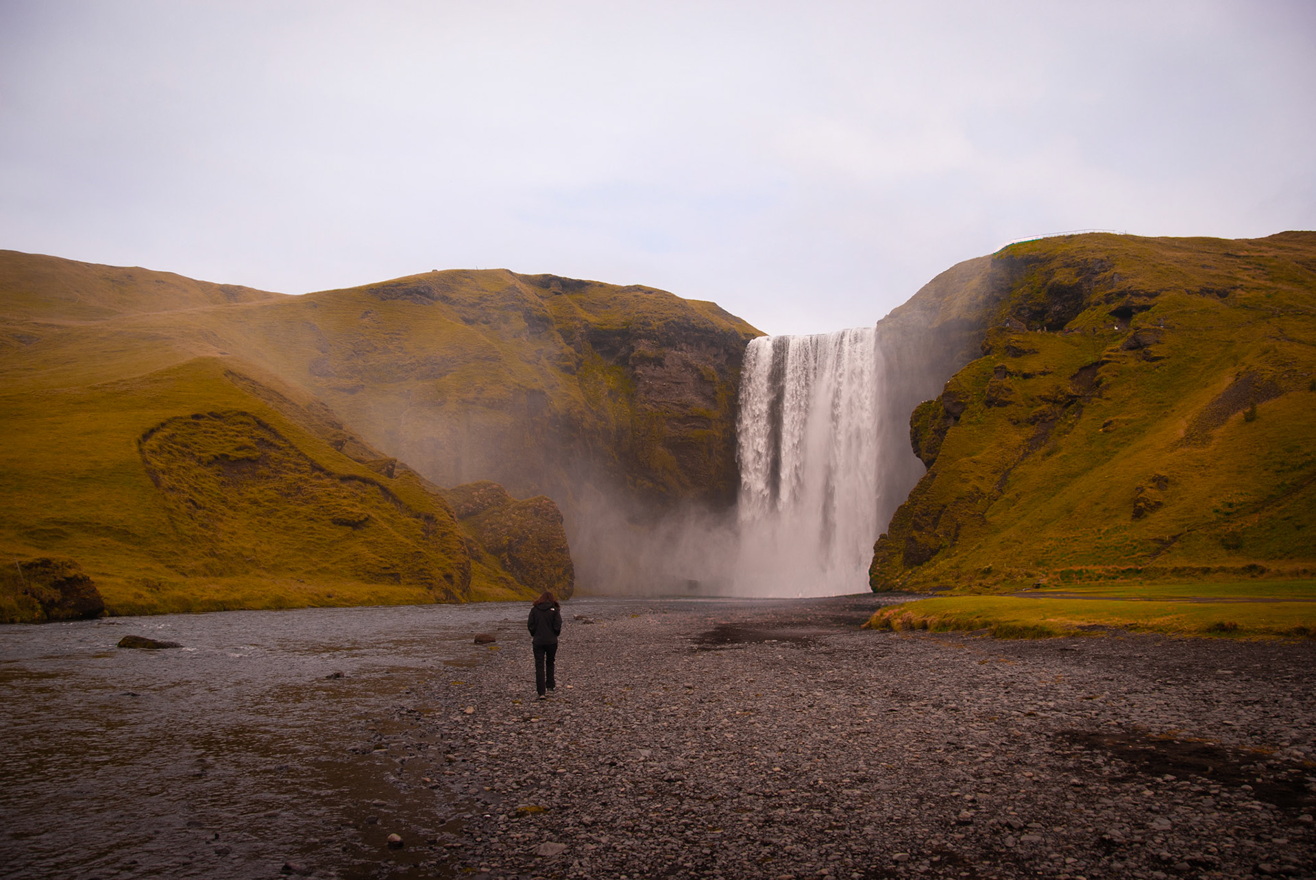 Skógafoss, Iceland. One of the few photos here I didn’t take myself. He did alright :)