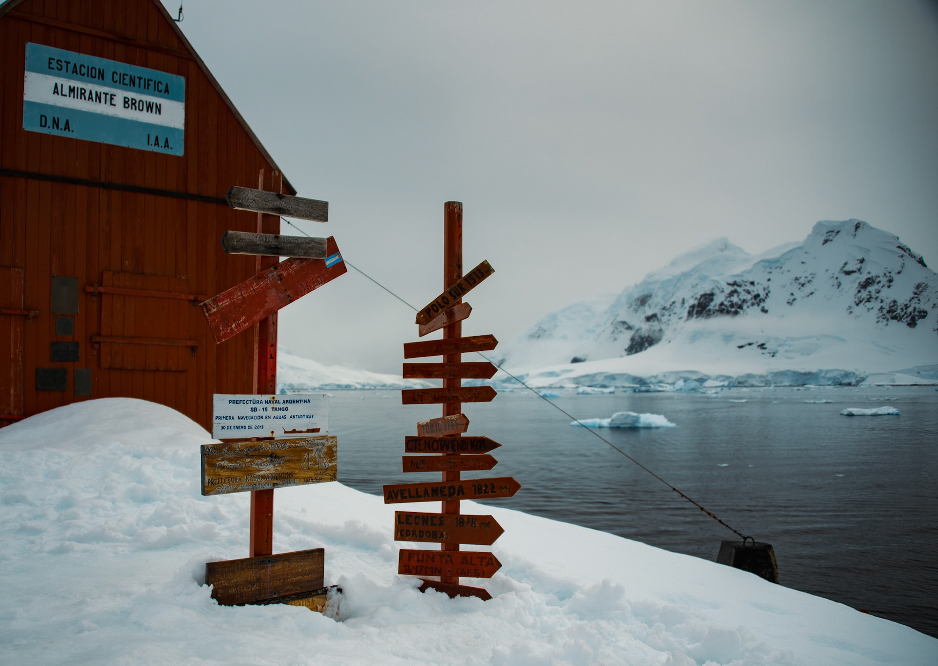 Brown Station, Antarctica. Surrounded by ice, silence, and a landscape that feels almost like another planet.