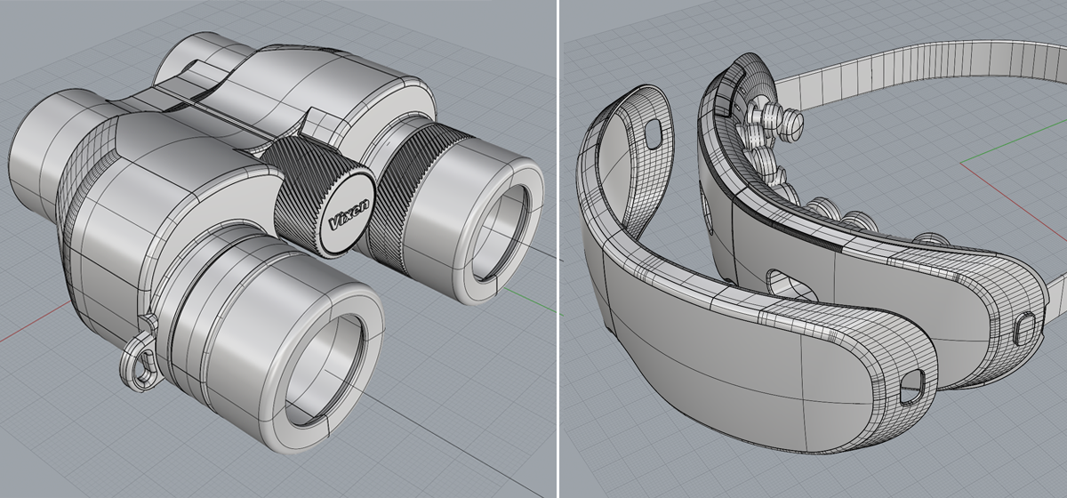 プロダクトデザイン事務所、ツジムラデザインスタジオの3Dデータ作成の例