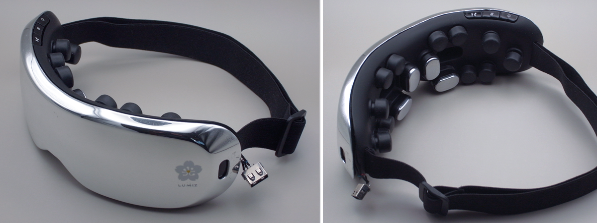 アイマッサージャー（美容家電）製品デザインのプロトタイプ（試作品）。プロダクトデザイン：ツジムラデザインスタジオ