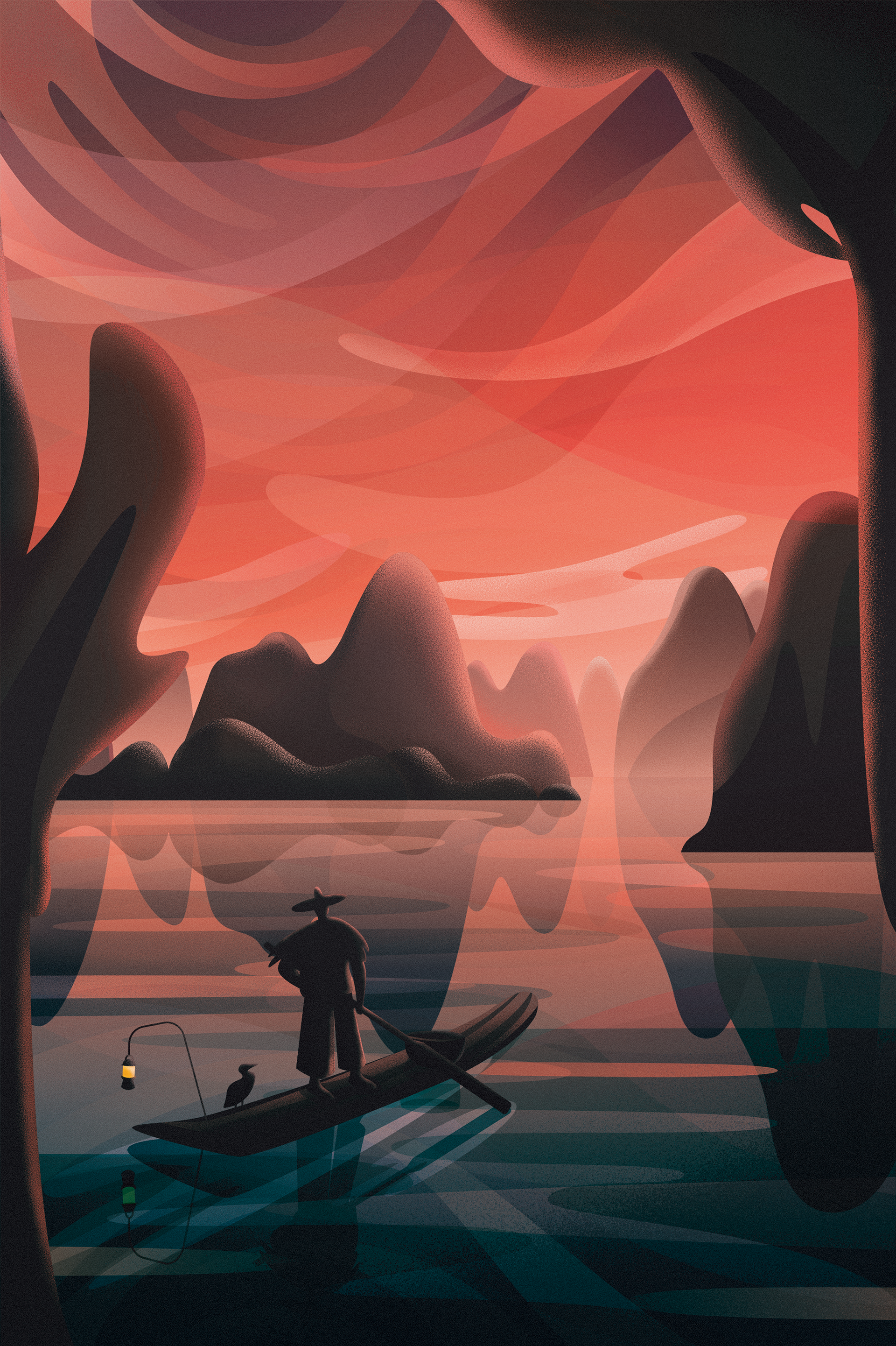 Sunset in Guilin, Personal Work