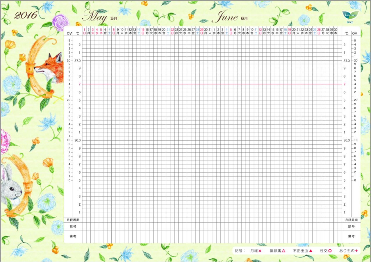 基礎 体温 人気 手帳 おすすめ