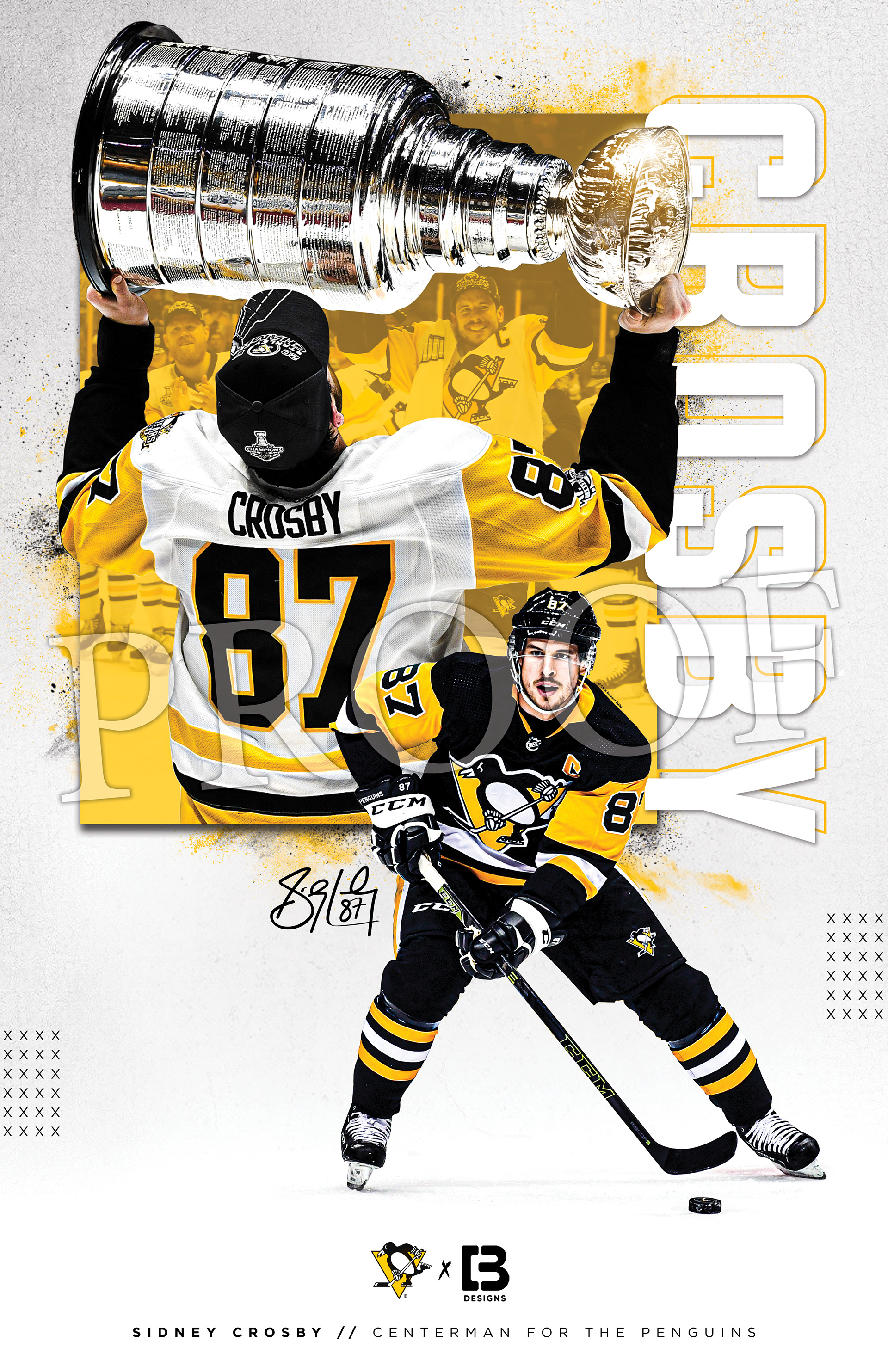Sidney Crosby - 11"x17" Poster