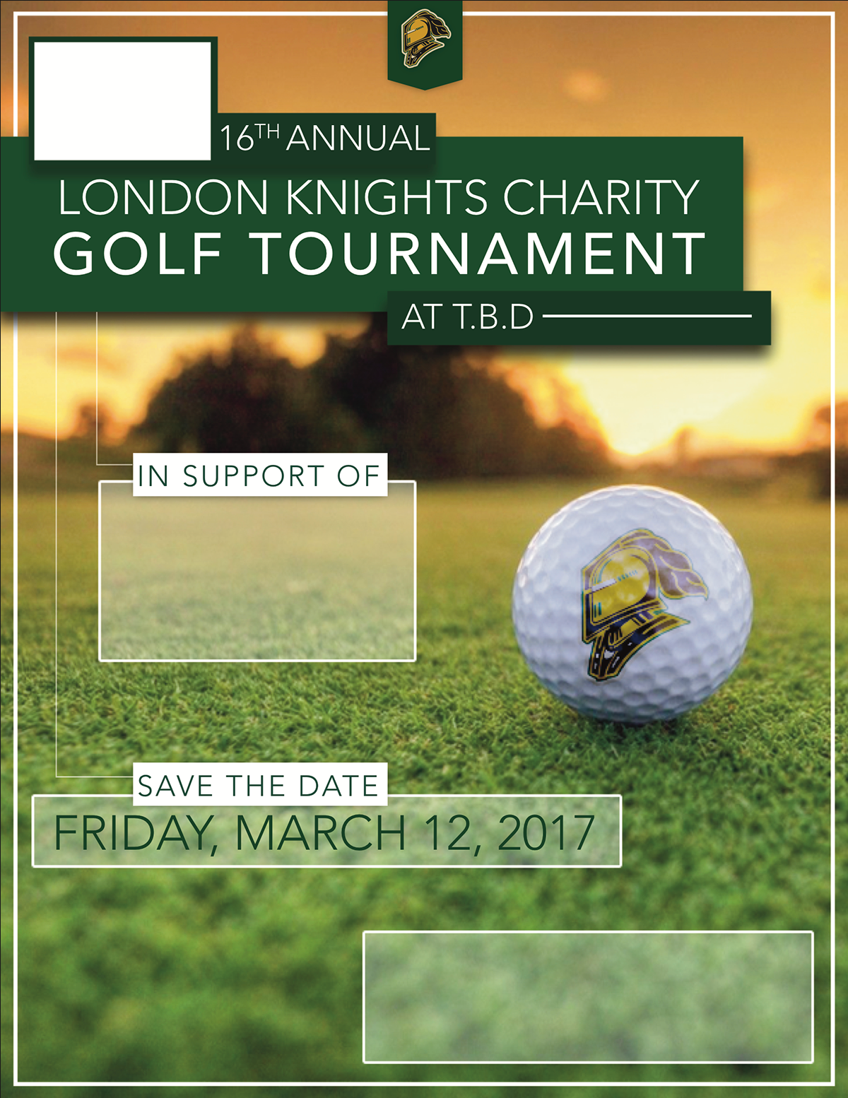 Charity Golf Tournament Flyer Template Design