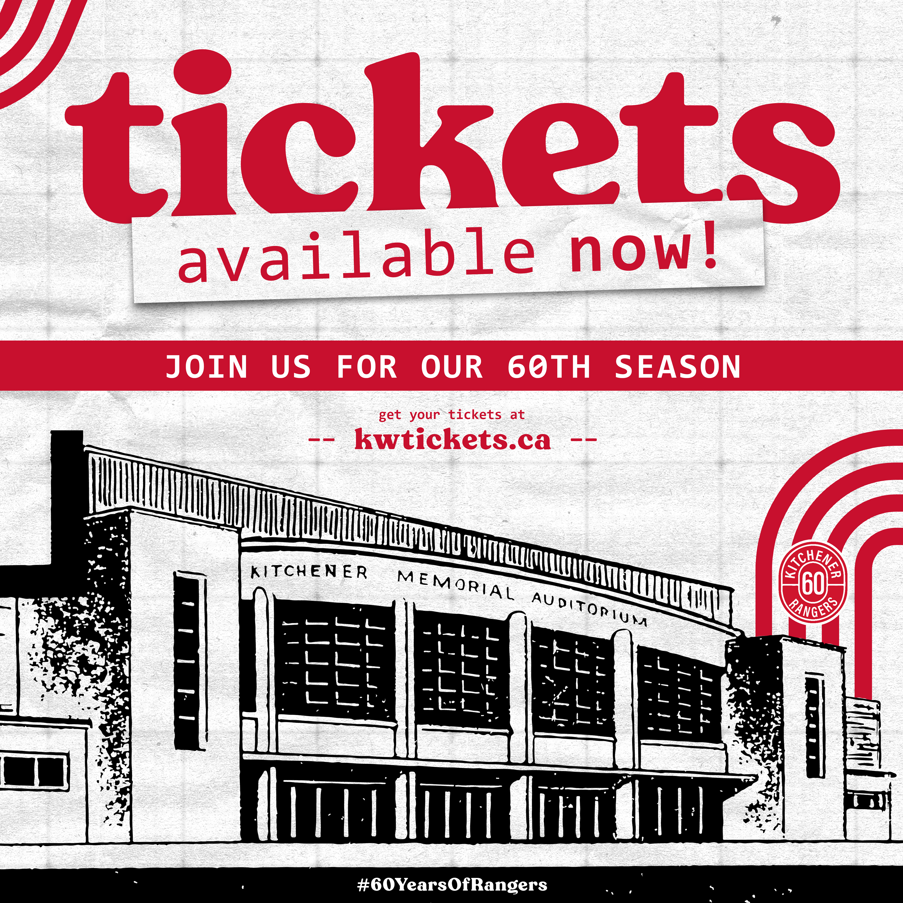 Tickets Available Now Graphic for 2022/23 Season