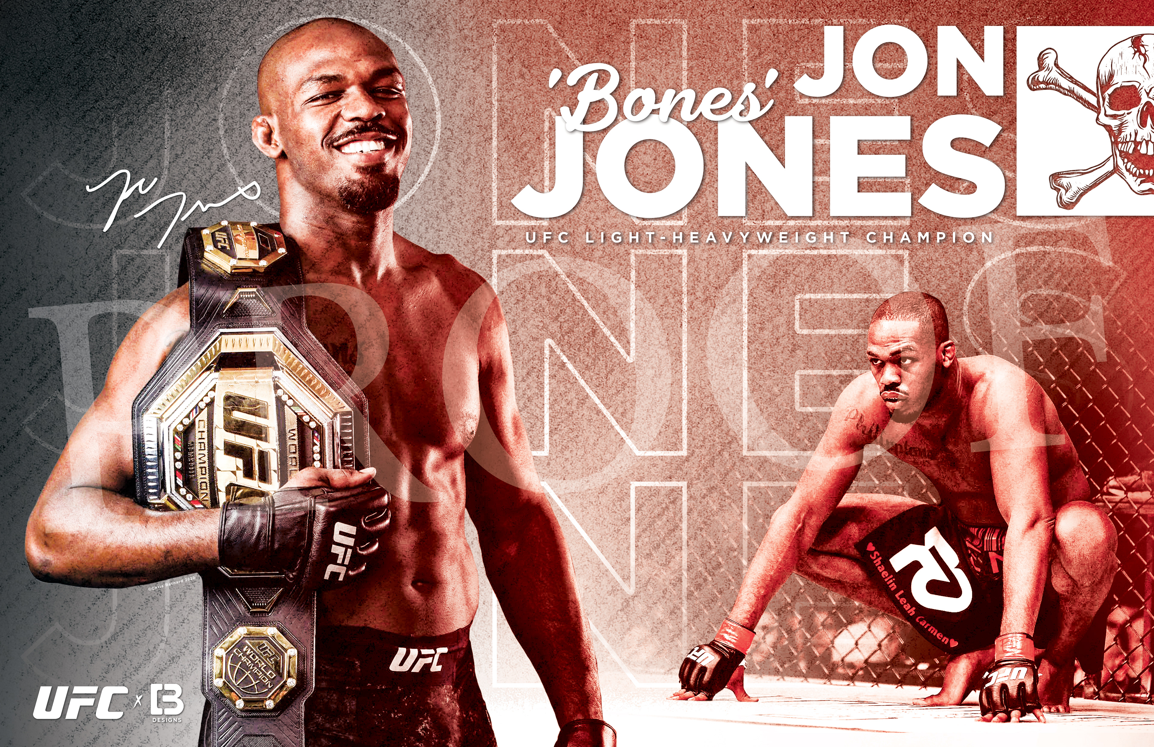 Jon 'Bones' Jones - 11"x17" Poster