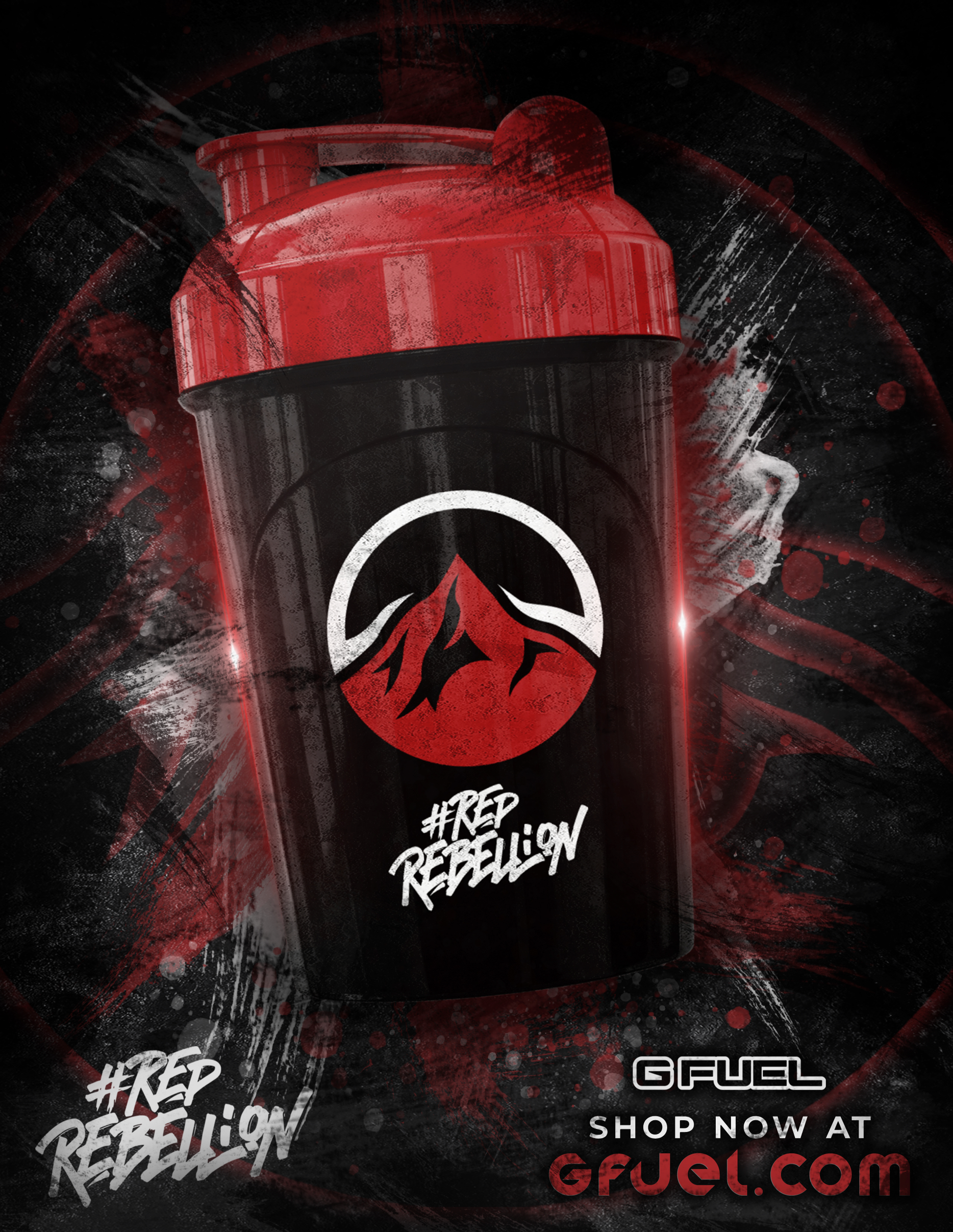Elevate GFuel Shaker Cup Advertisement