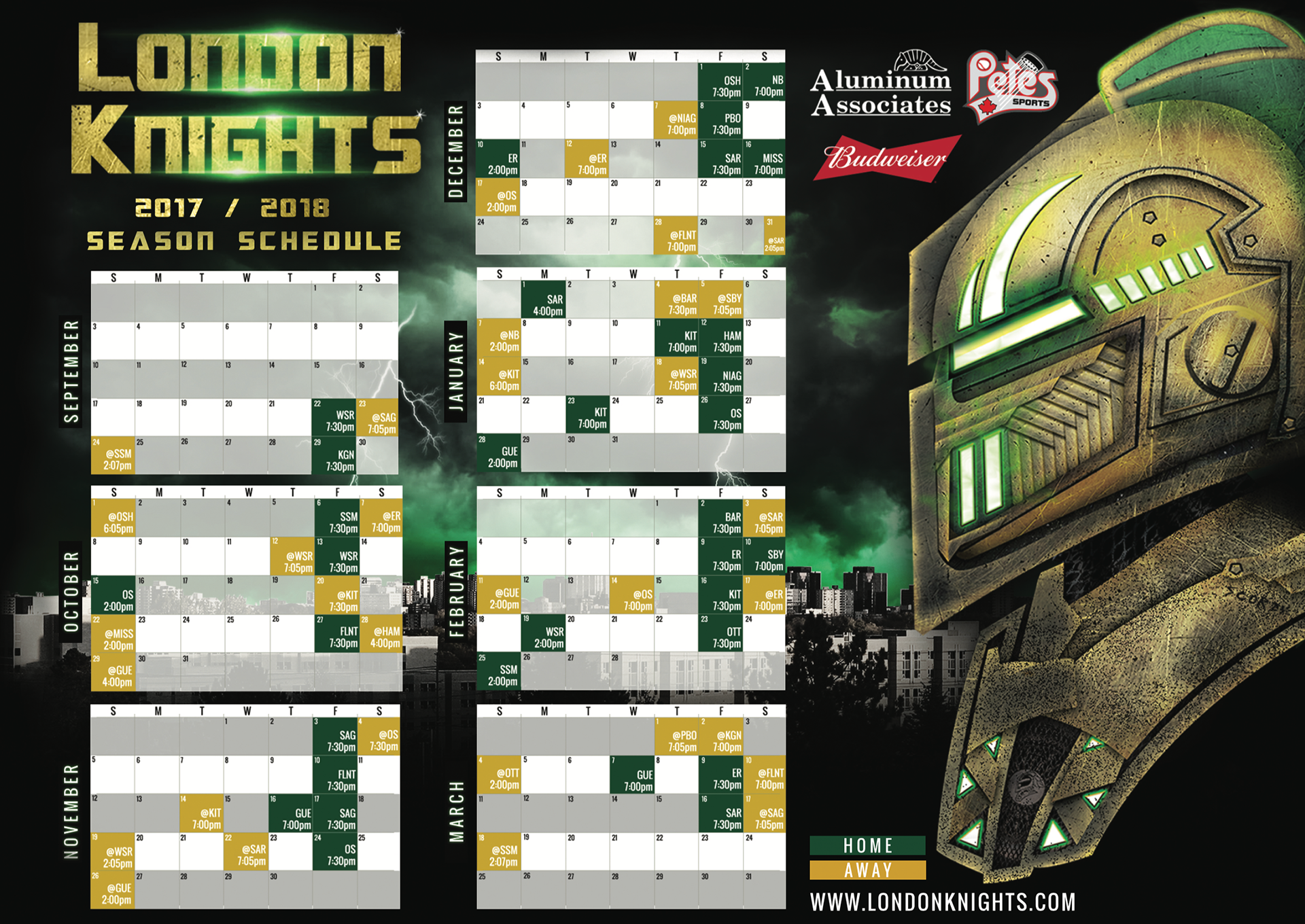 2017/2018 Magnetic Calendar Design