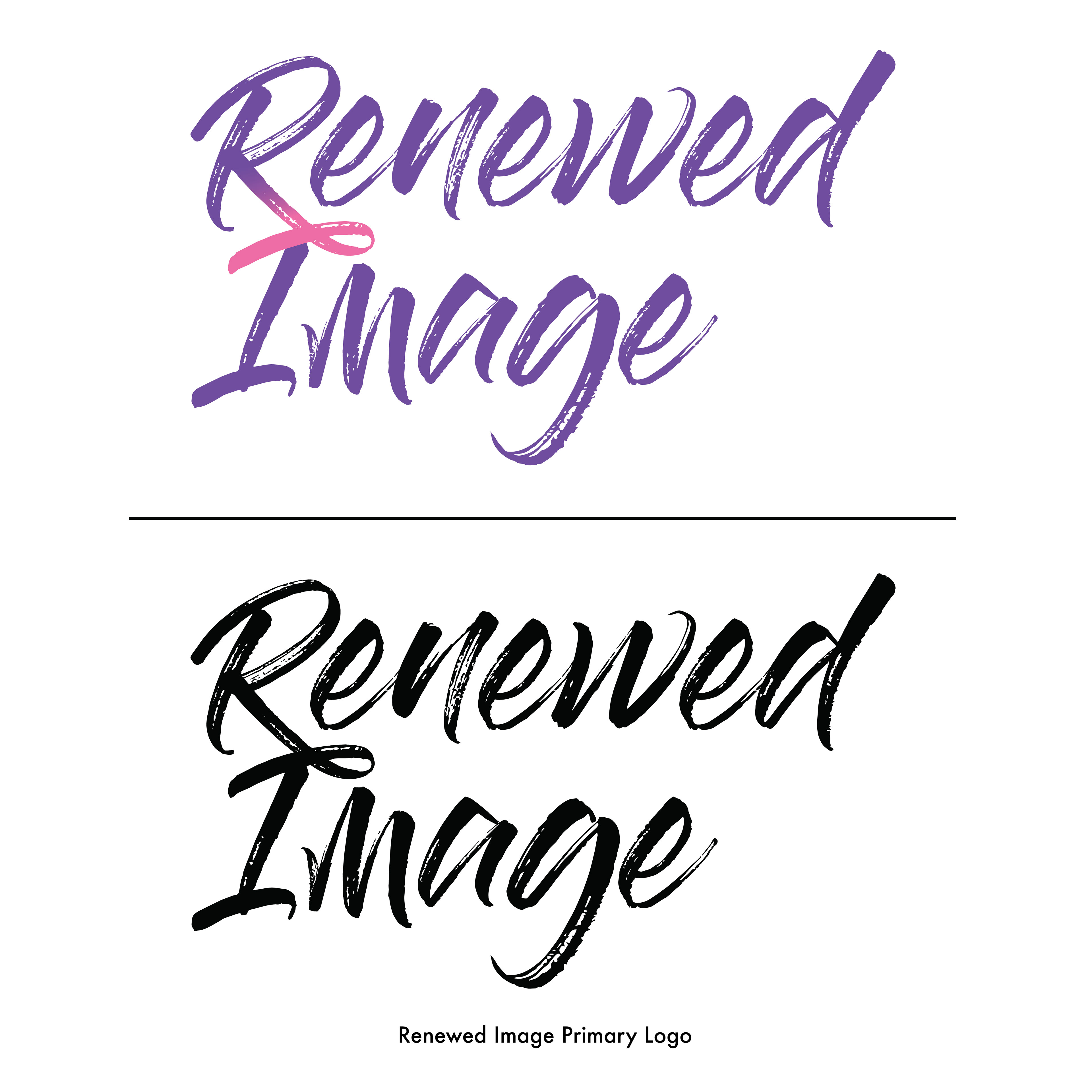 Renewed Image Primary Logo Colour & B&W Design