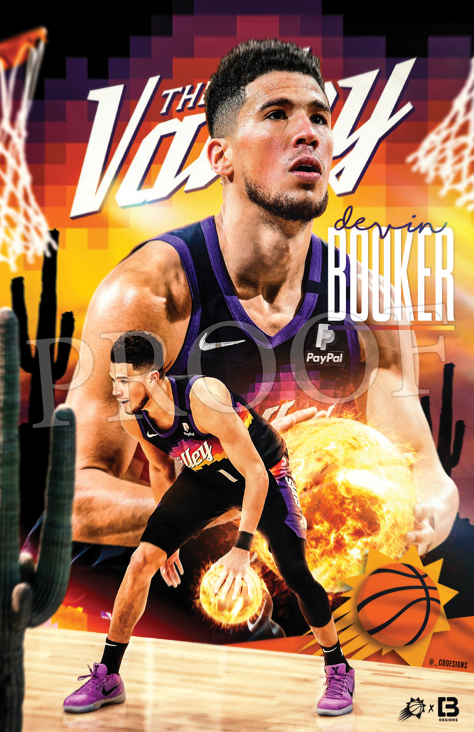 Devin Booker - 11"x17" Poster