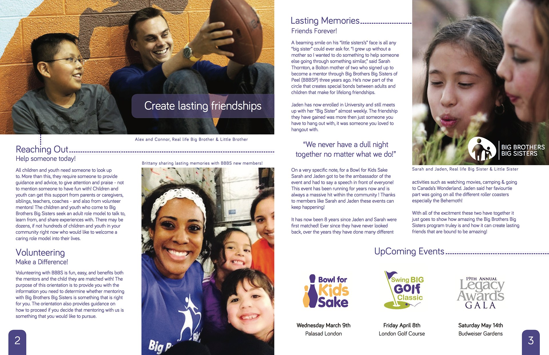 Big Brother Big Sisters Re-Brand & Flyer Design - Insides