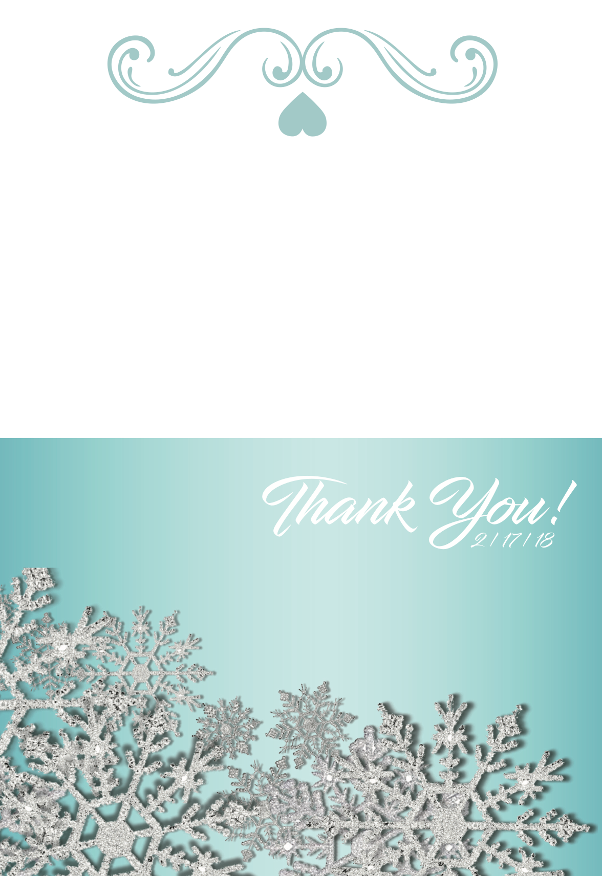 Thank You Card - Front & Back Cover