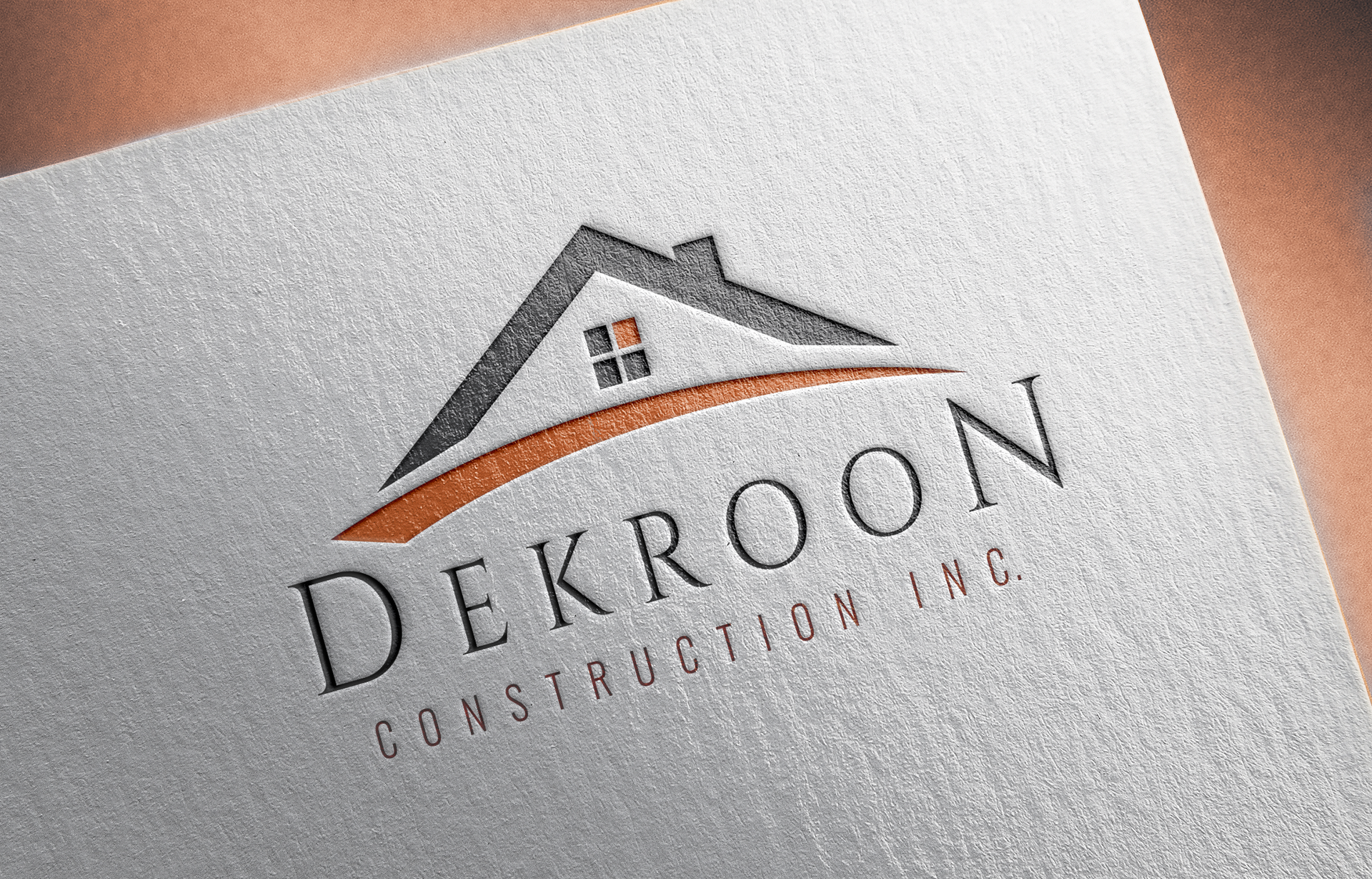 Dekroon Construction Inc. Logo Design