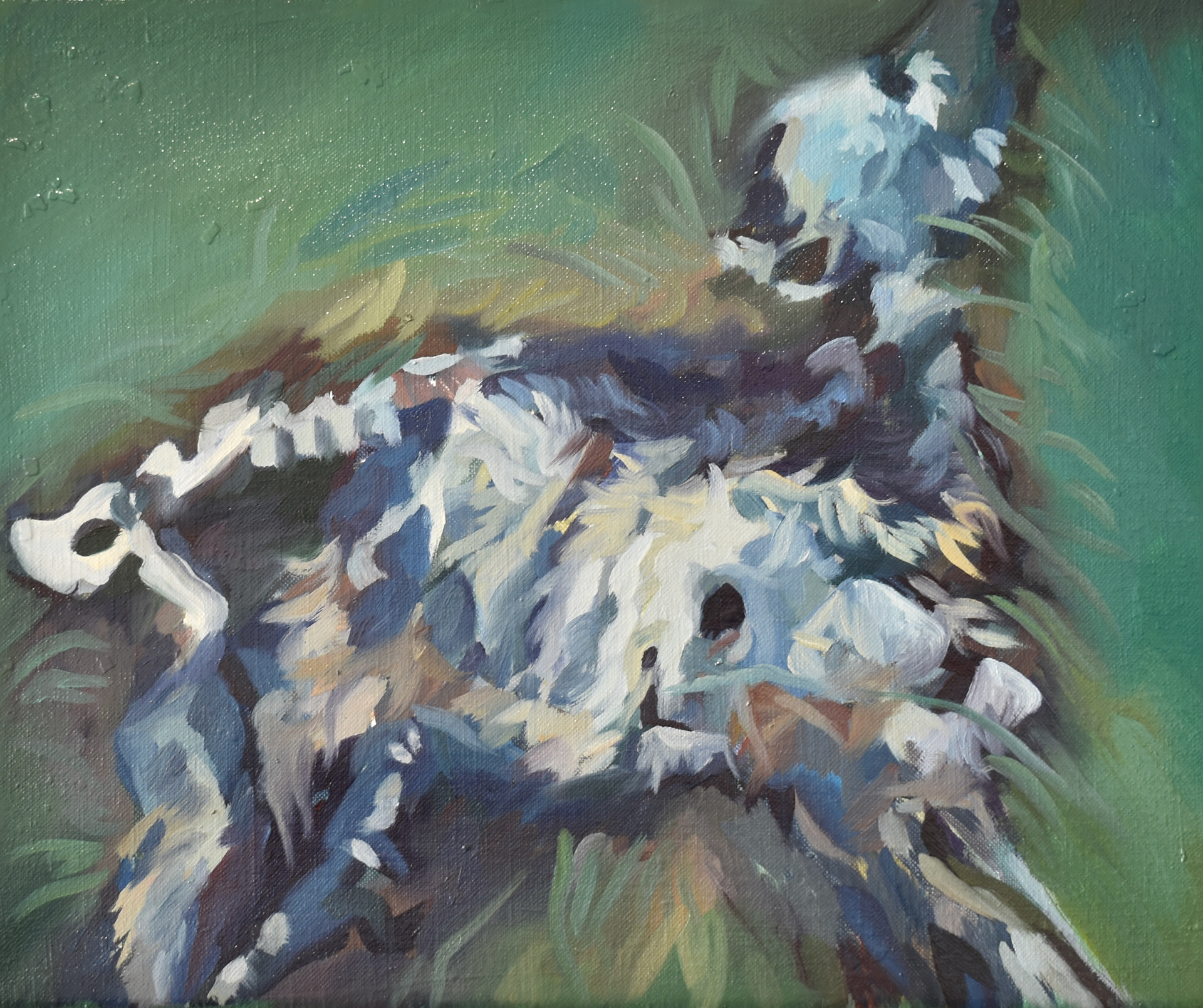 In the river of time 2024/Oil on canvas/ 23x28cm