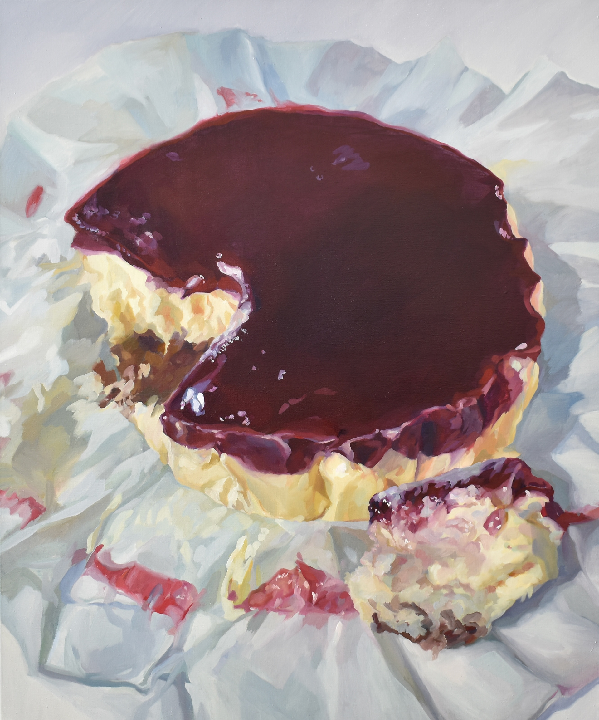 Death to the strawberry 2024/Oil on canvas/ 79x95cm