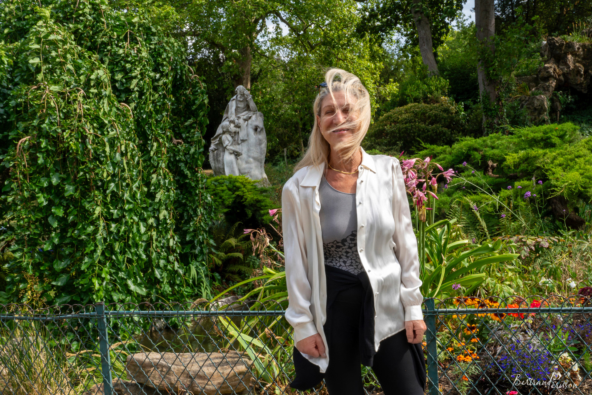 Statue d'Ambroise Thomas (Ophélie dans Hamlet) au Parc Monceau 2023 - Sculpture d'Alexandre Falguière (1900)