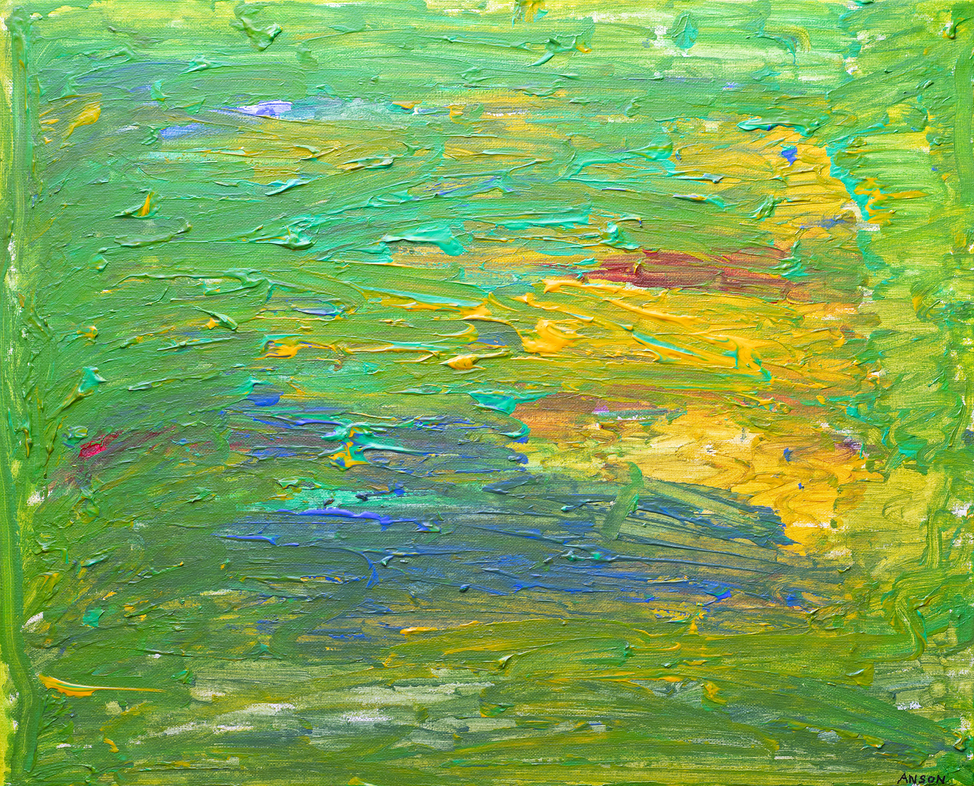 72. THE CAPES, acrylic on canvas, 50x45cm