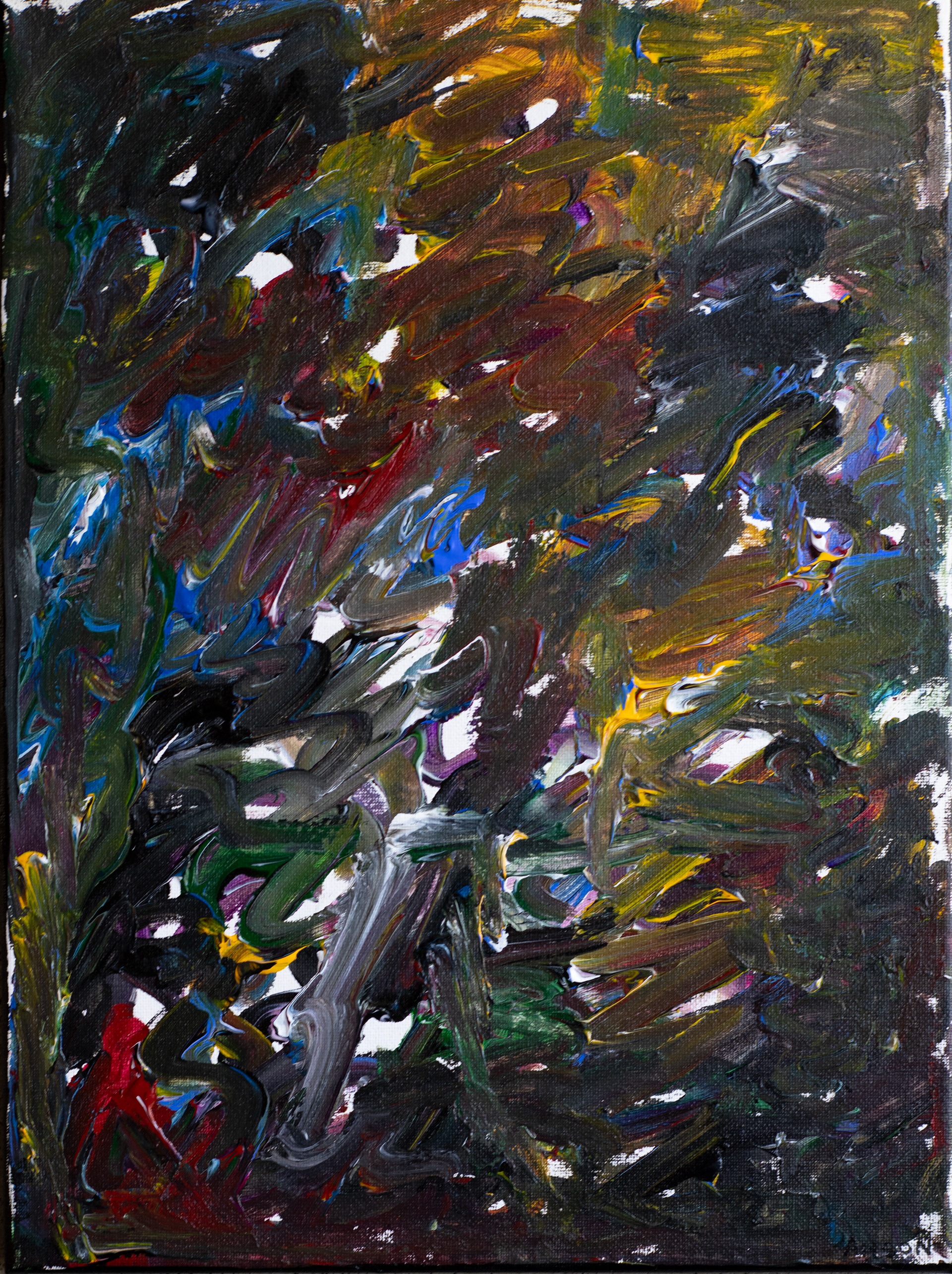 71. MUDDY END, acrylic on canvas, 40x30cm