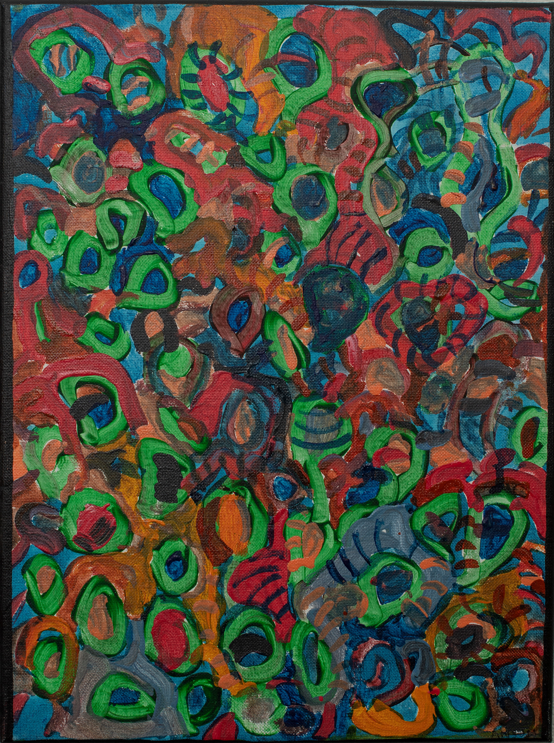 59. BUGS, acrylic on canvas, 40x30cm