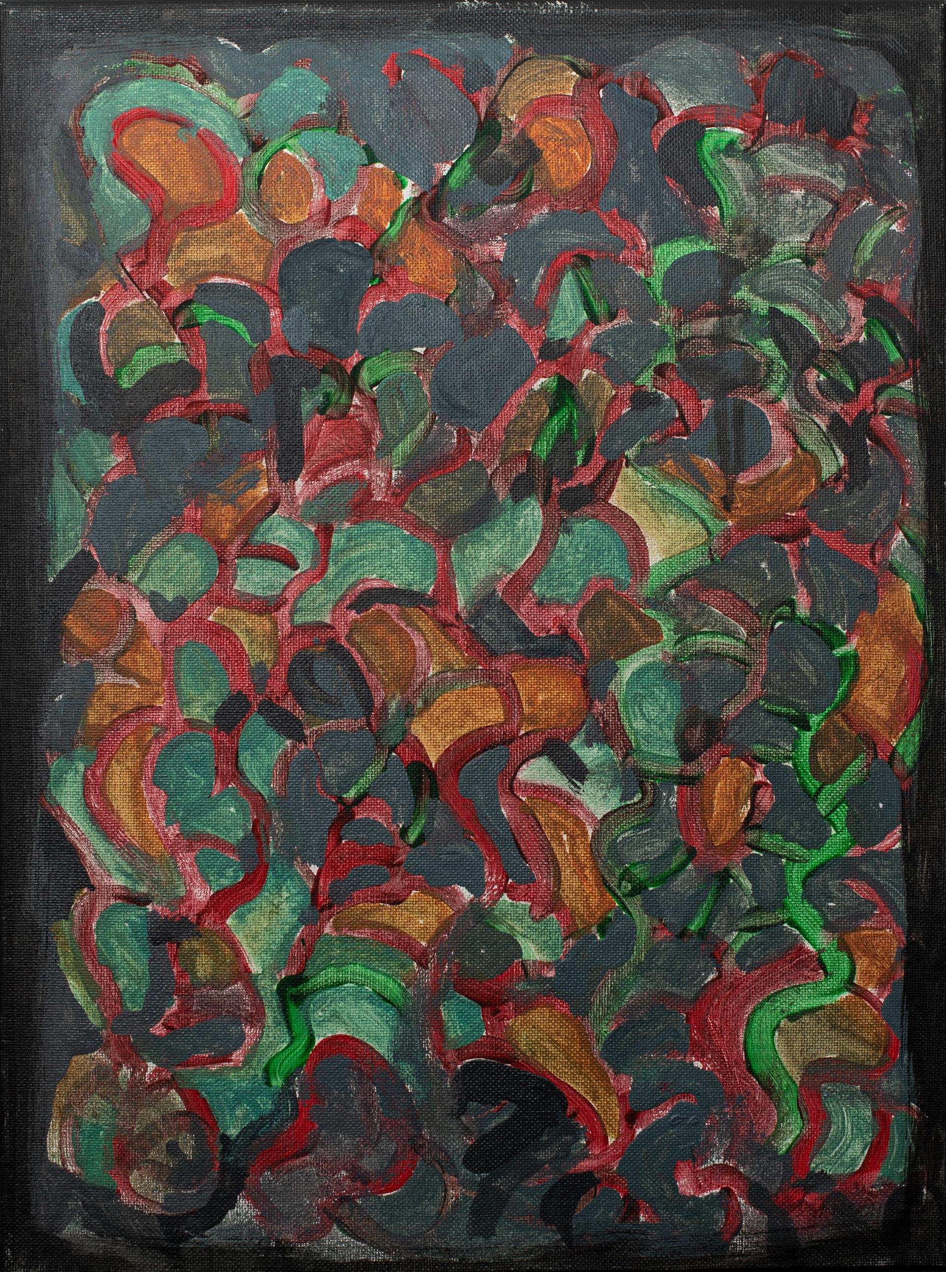 70. NIGHT, acrylic on canvas, 40x30cm