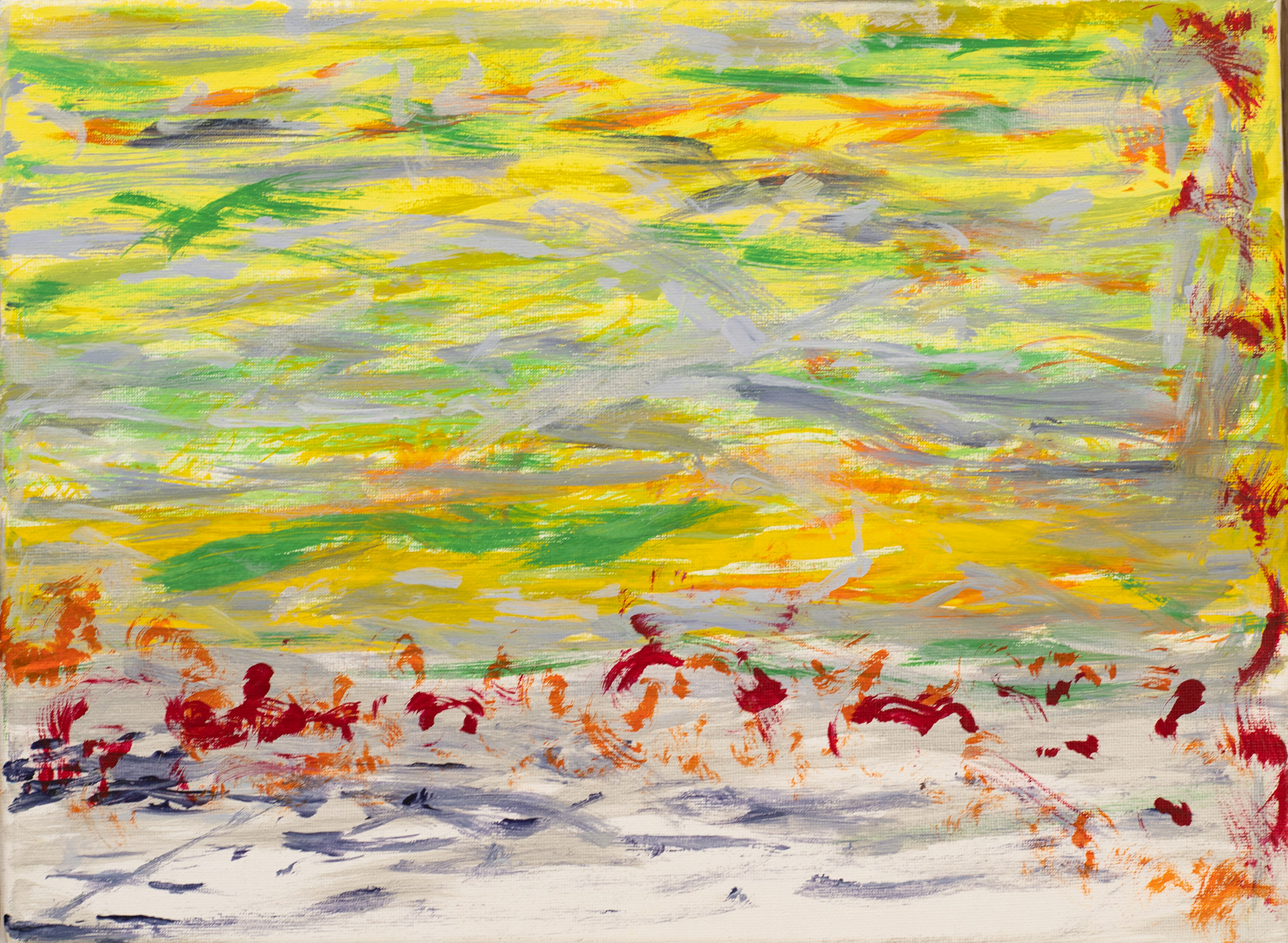 41. BIRDS, acrylic on canvas, 40x30cm