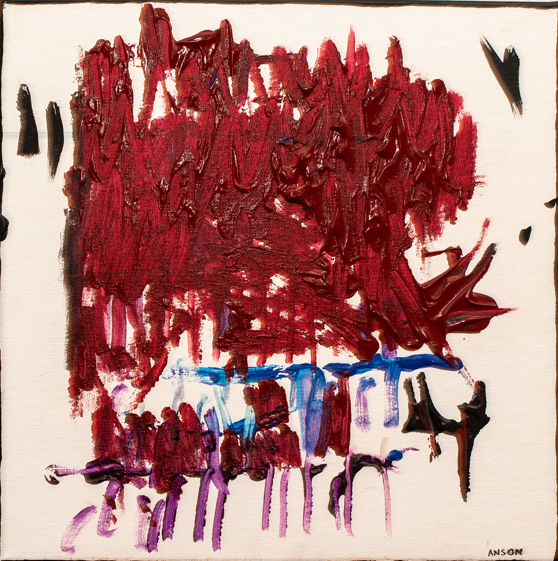 48. HEARTFELT, acrylic on canvas, 35x35cm